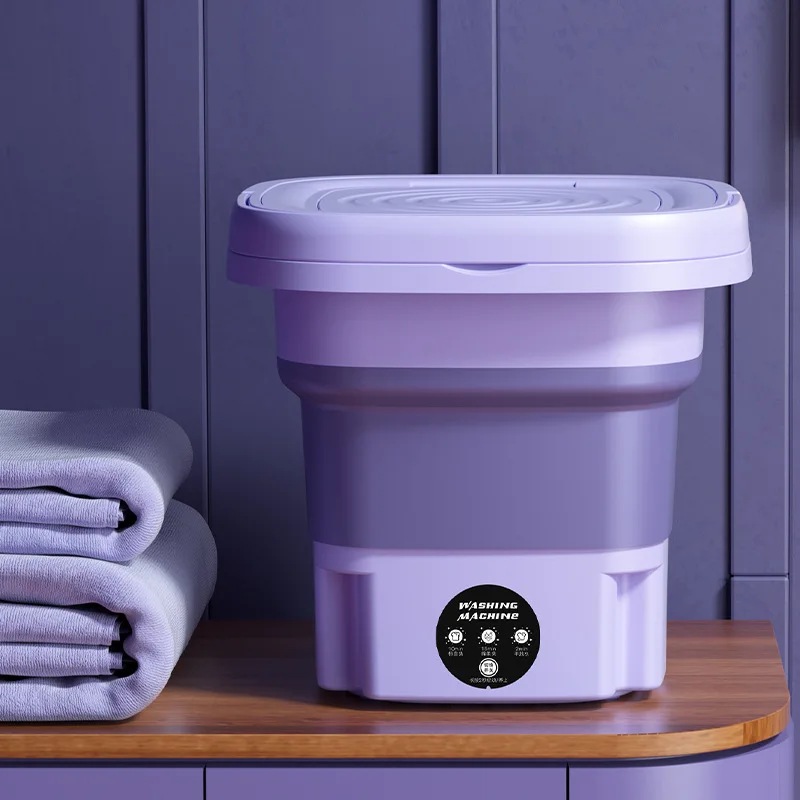 8L Portable Foldable Mini Washing Machine with Spin Dryer - Image 7