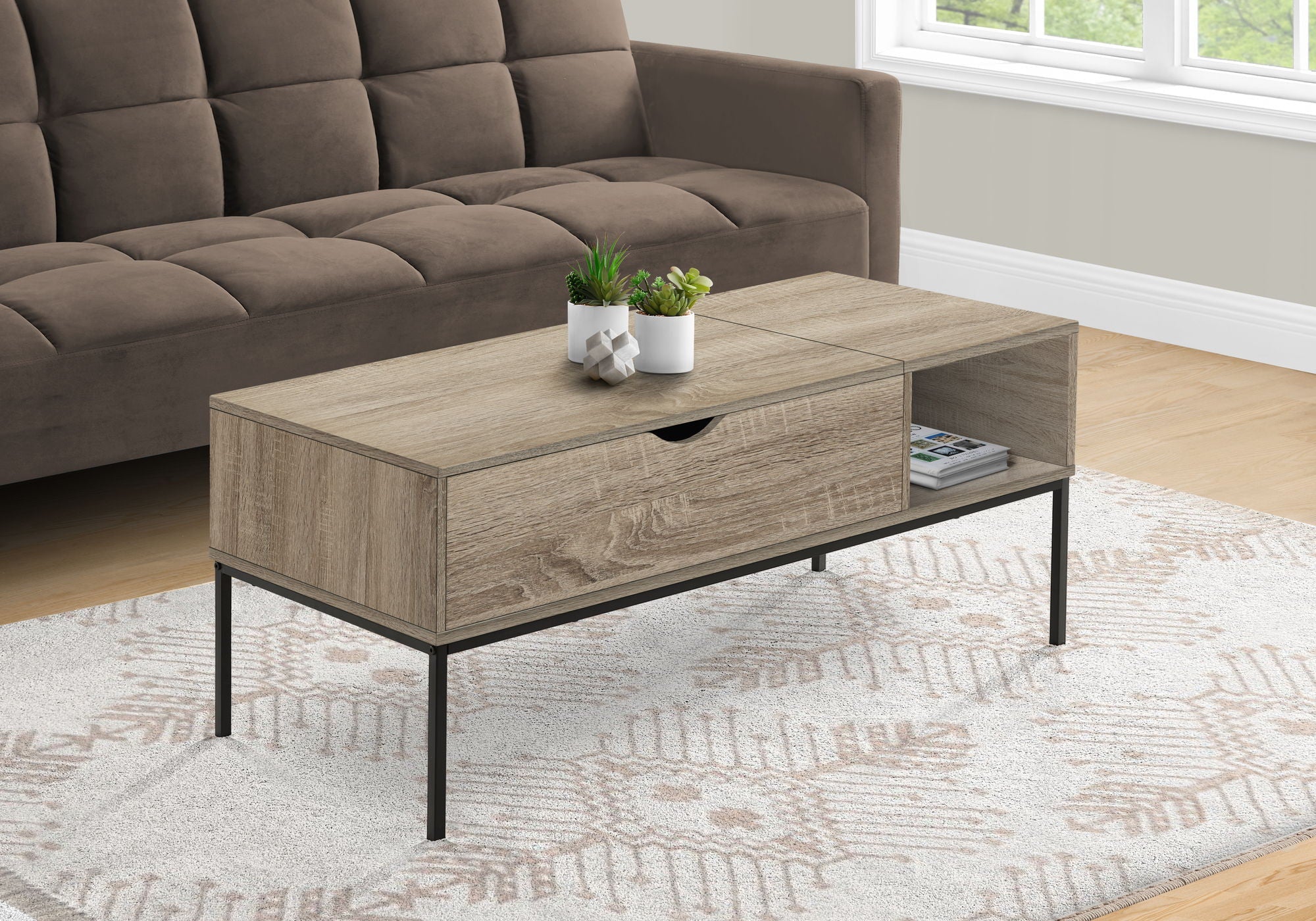 8th Street Rectangular Lift-Top Coffee Table - Image 2