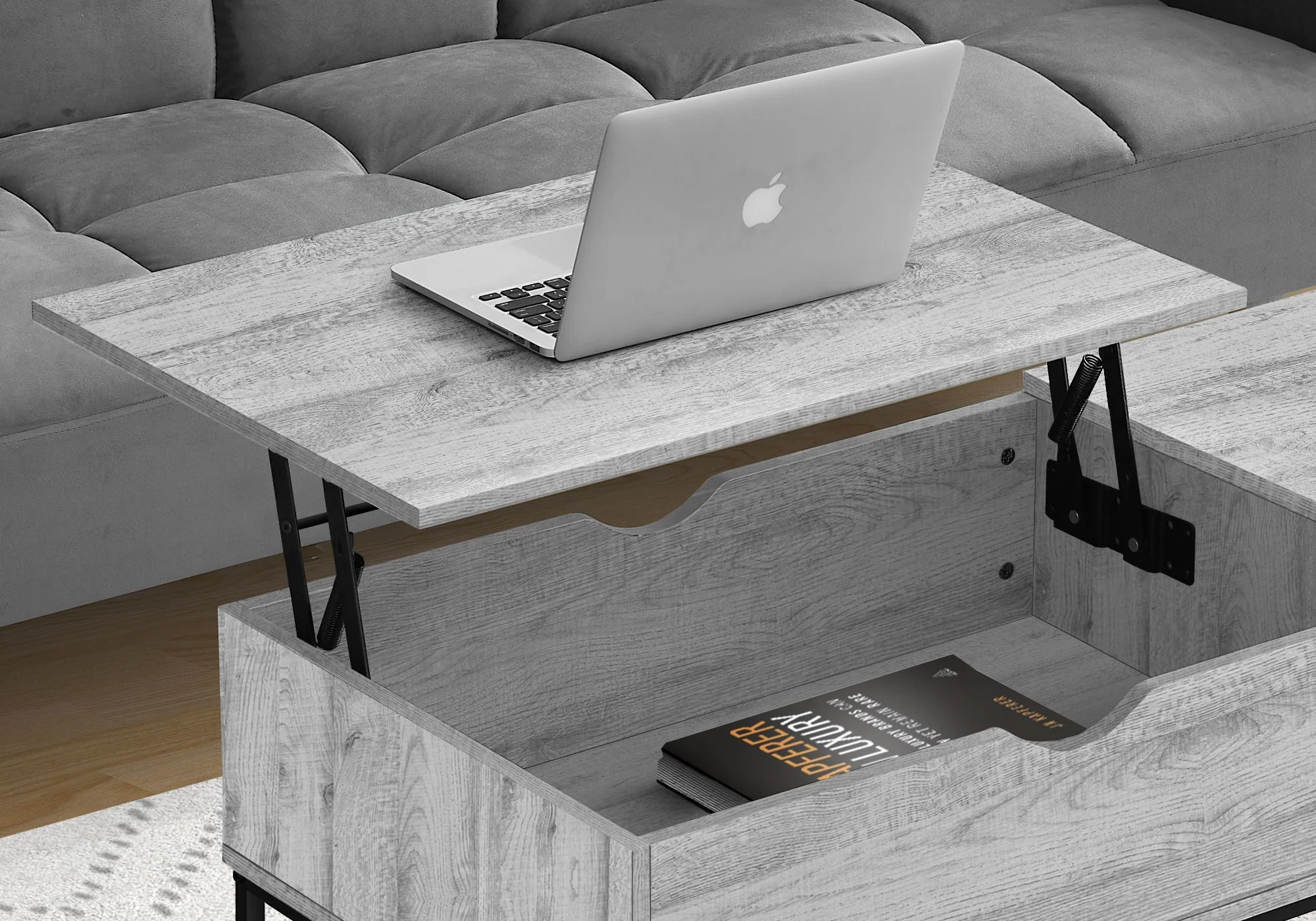 8th Street Rectangular Lift-Top Coffee Table - Image 6