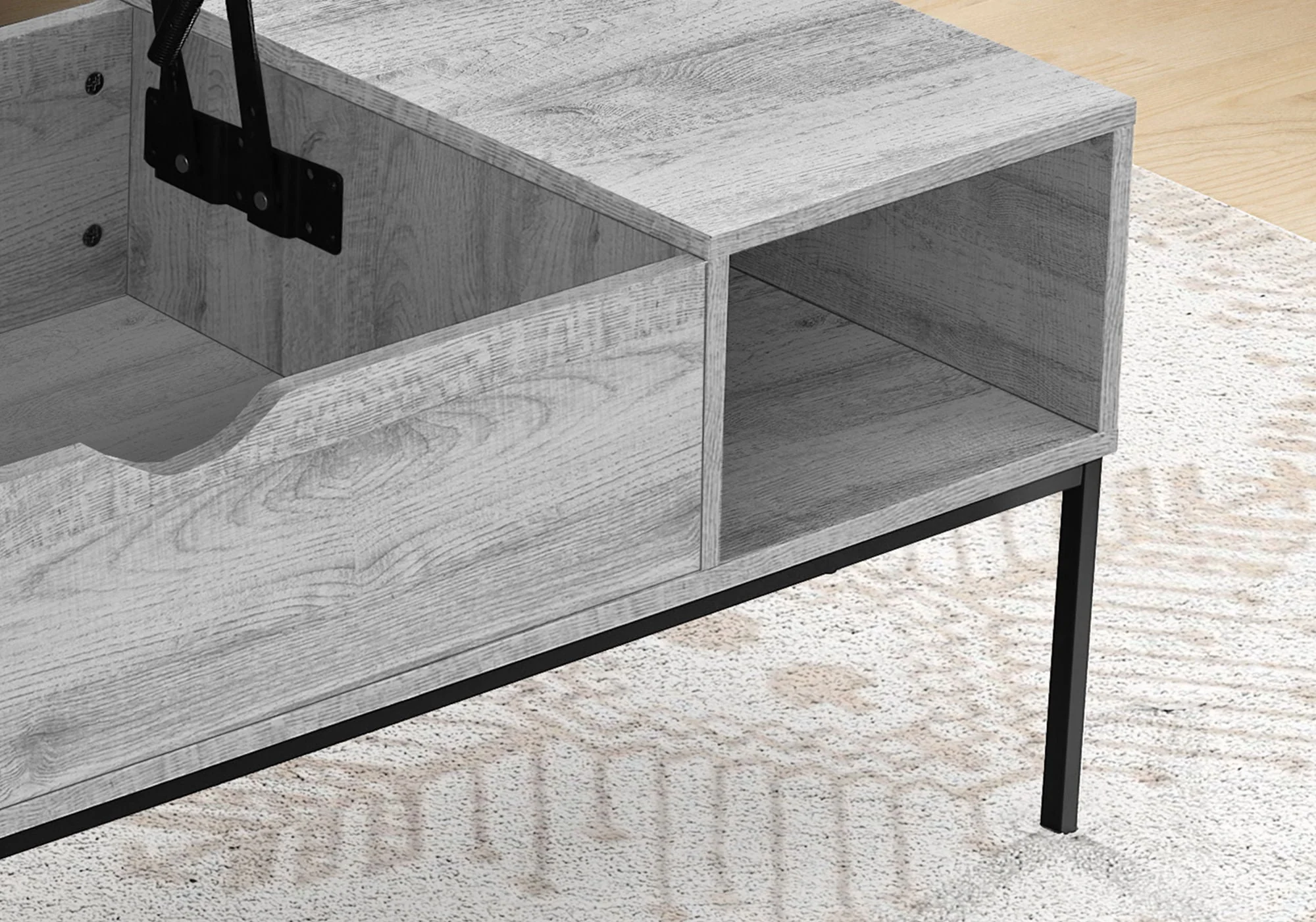 8th Street Rectangular Lift-Top Coffee Table - Image 7