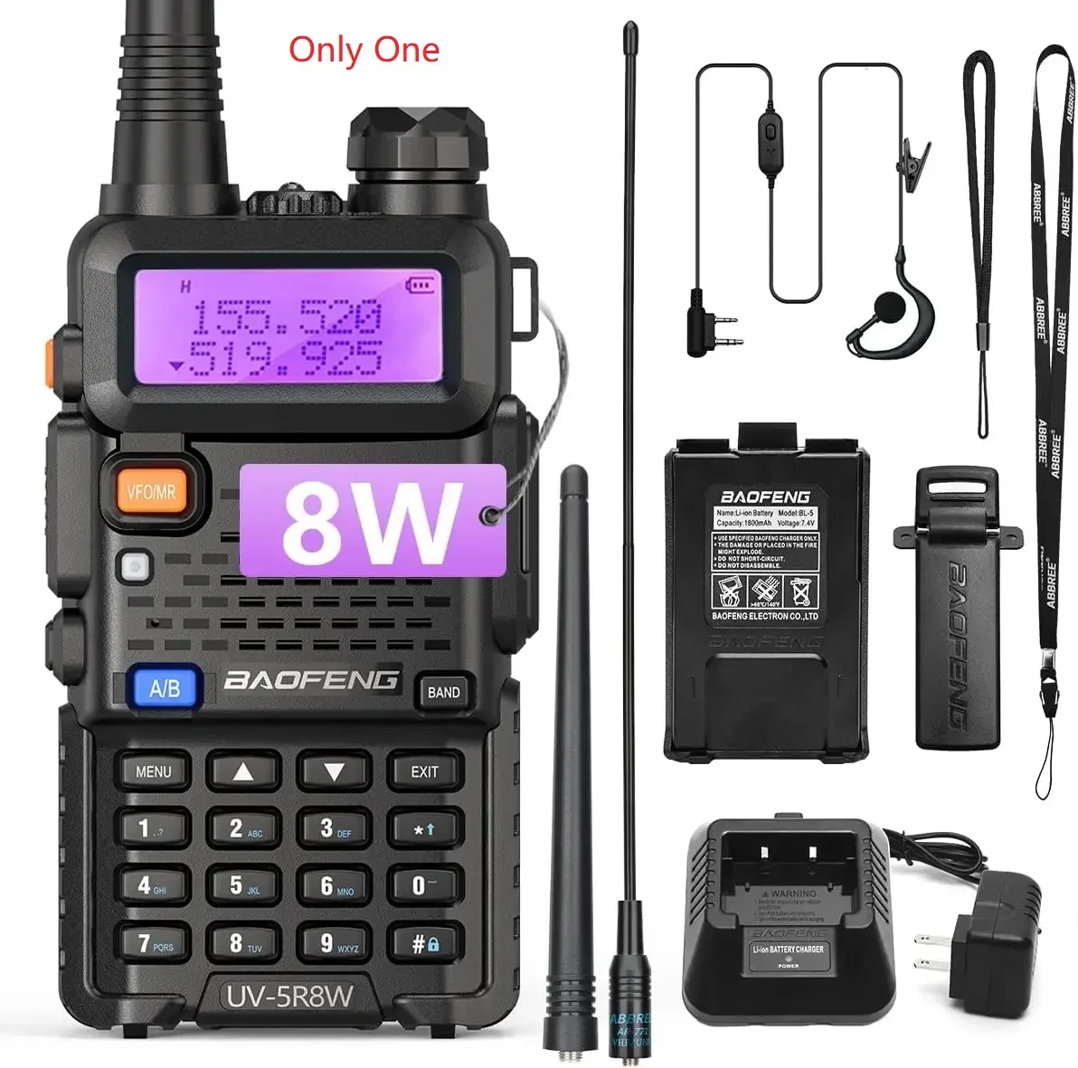 8W Dual Band Walkie Talkie Long Range Two Way Radio 128 Channel Handheld - Image 6