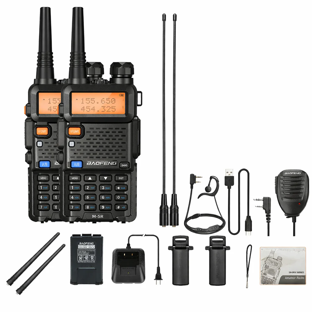 8W Multi Band Walkie Talkie Long Range Two Way Radio USB C Handheld - Image 8