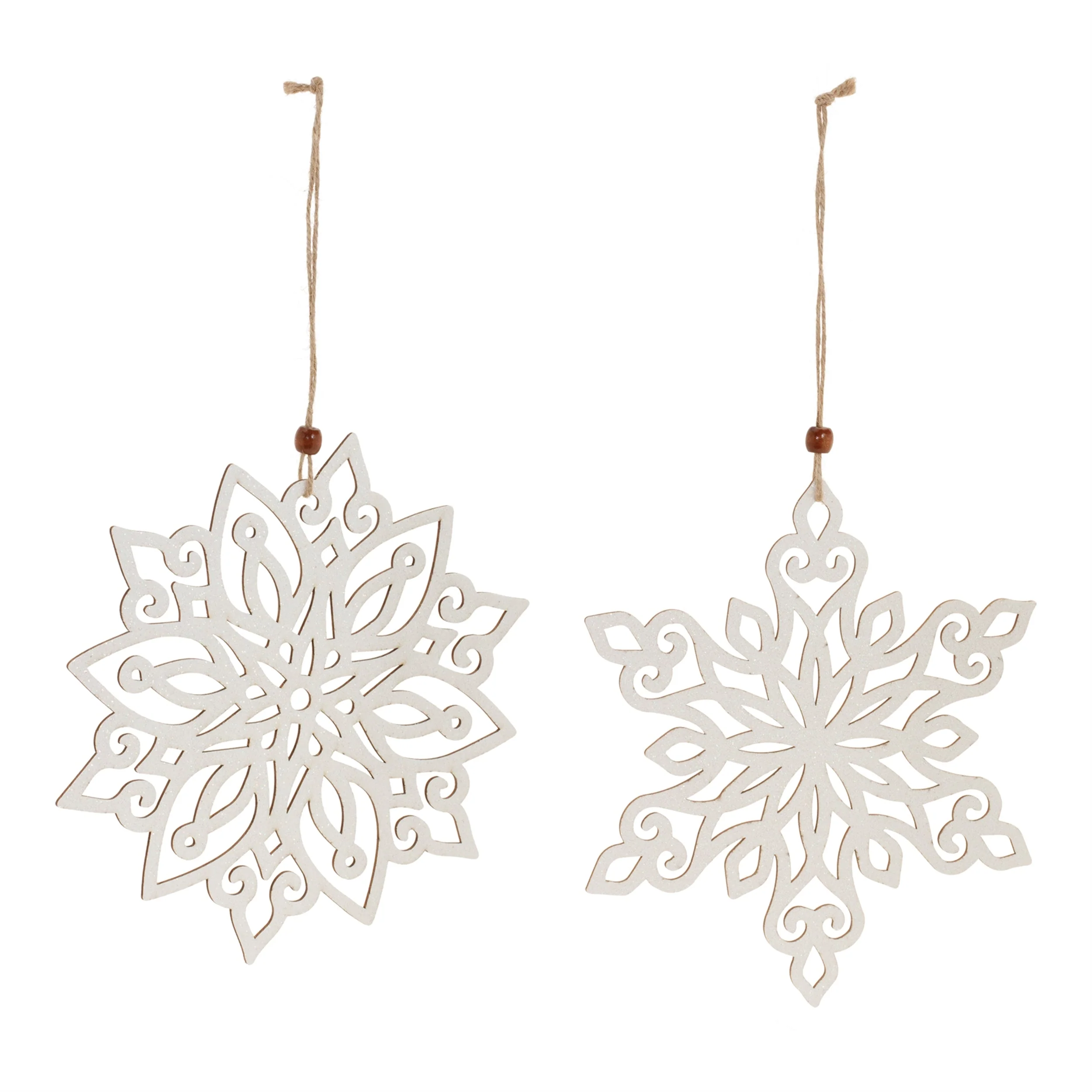 Wood Cut-Out Snowflake Ornament (Set of 24) - Image 2