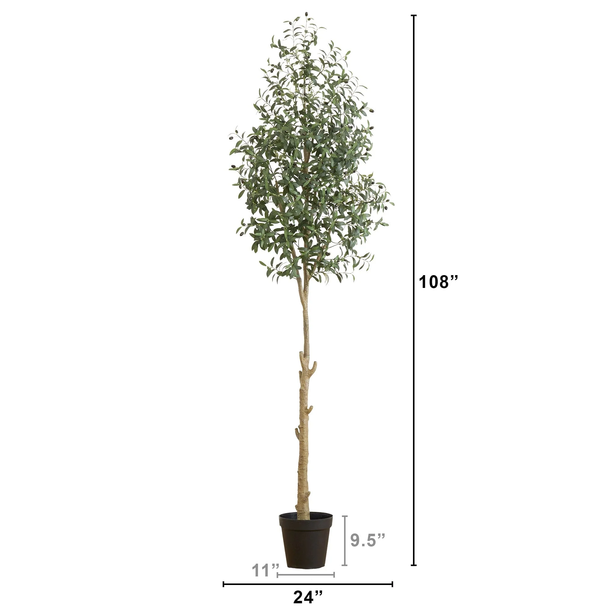 9’ Artificial Olive Tree - Image 5