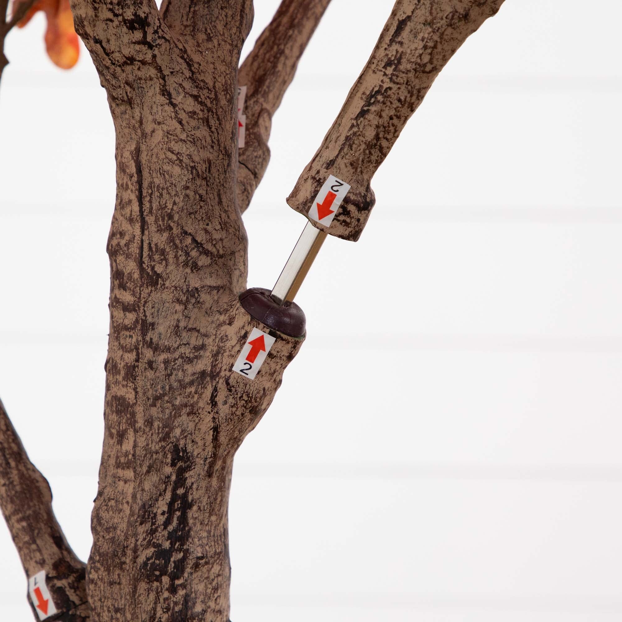 9’ Autumn Oak Artificial Fall Tree - Image 6