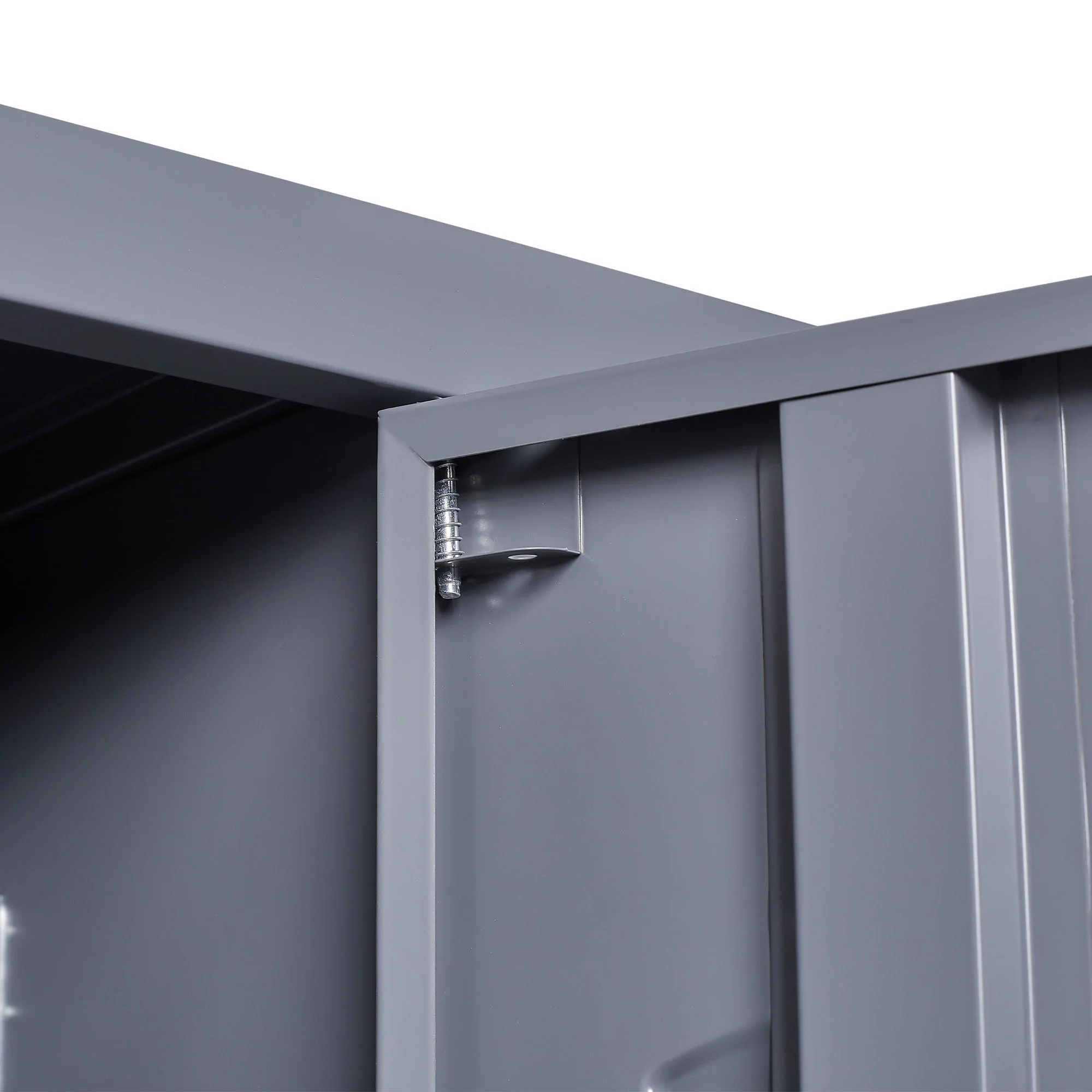 9 Door Lockers With Lock For Storage In Office, School, Gym, And Bedroom - Gray - Image 4
