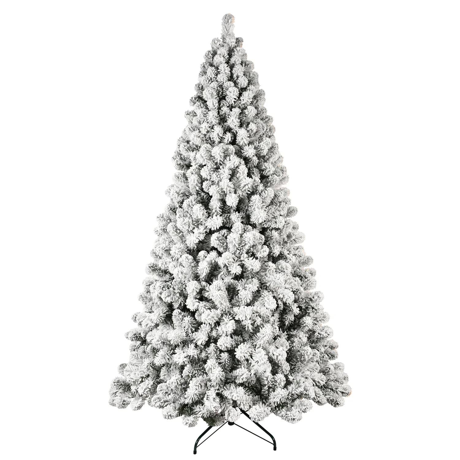 9-Foot Pre-Lit Snow-Flocked Christmas Tree - Image 9