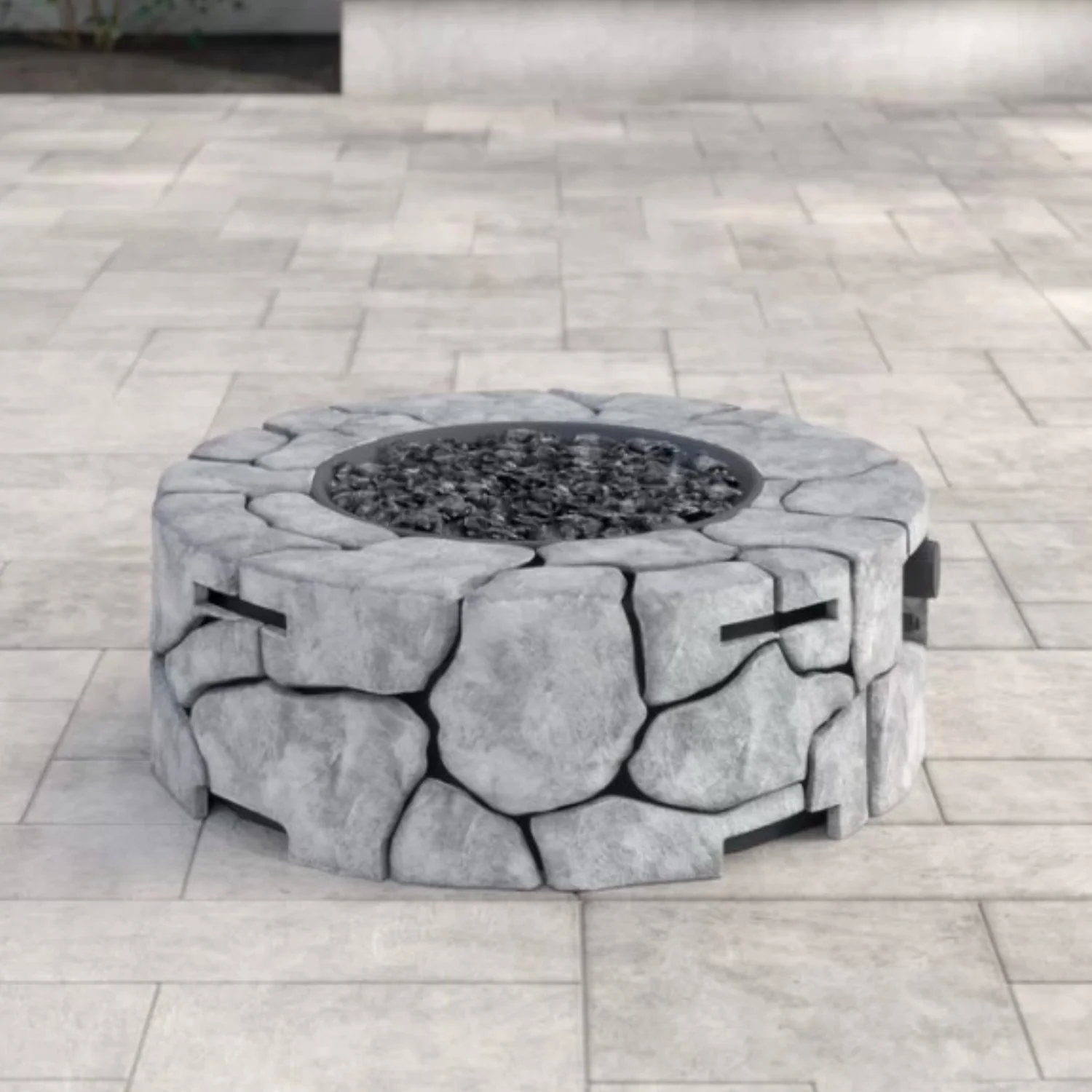 9'' H x 28'' W Fiber Reinforced Concrete Outdoor Fire Pit - Image 2