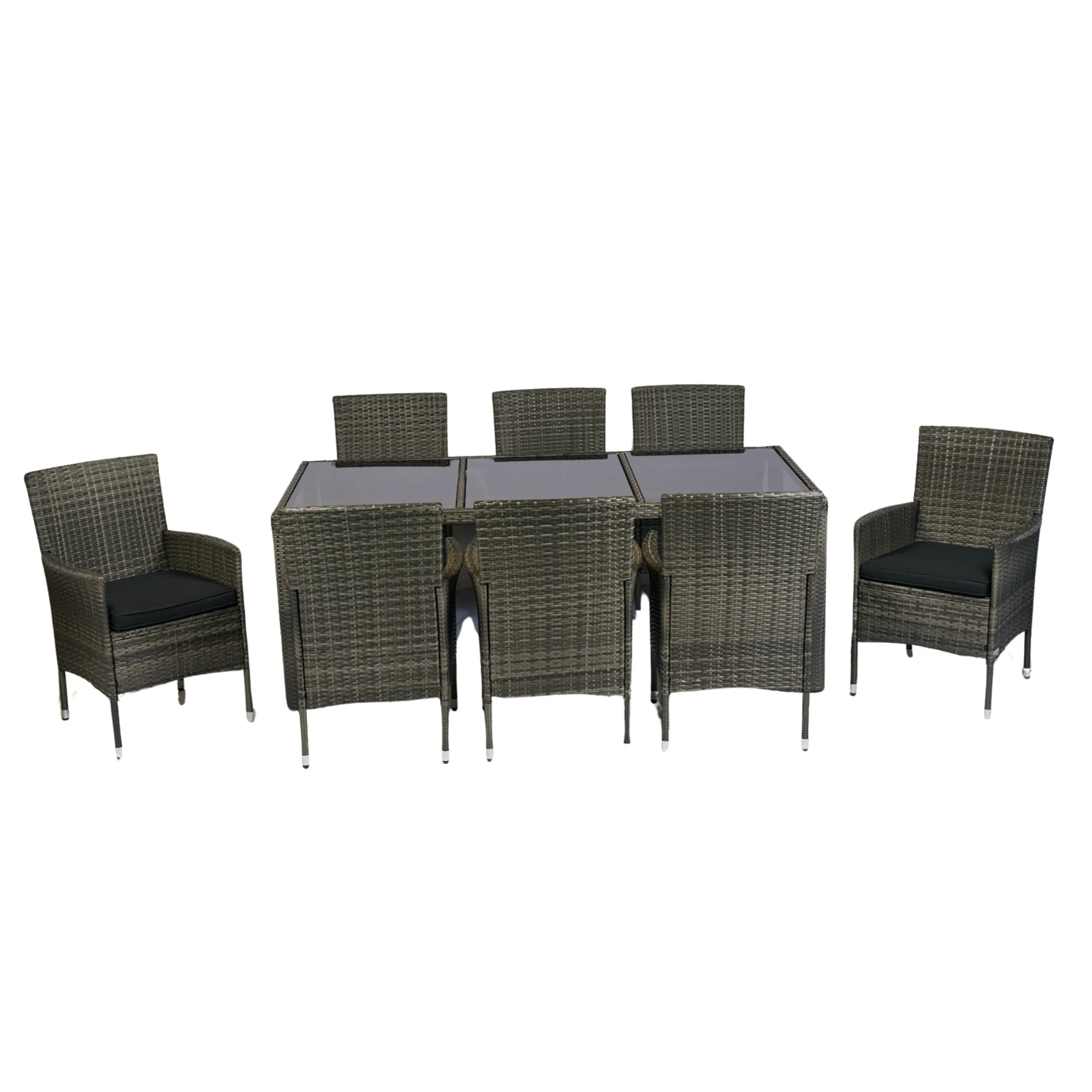 9 Piece Outdoor Patio Wicker Dining Set - Image 15