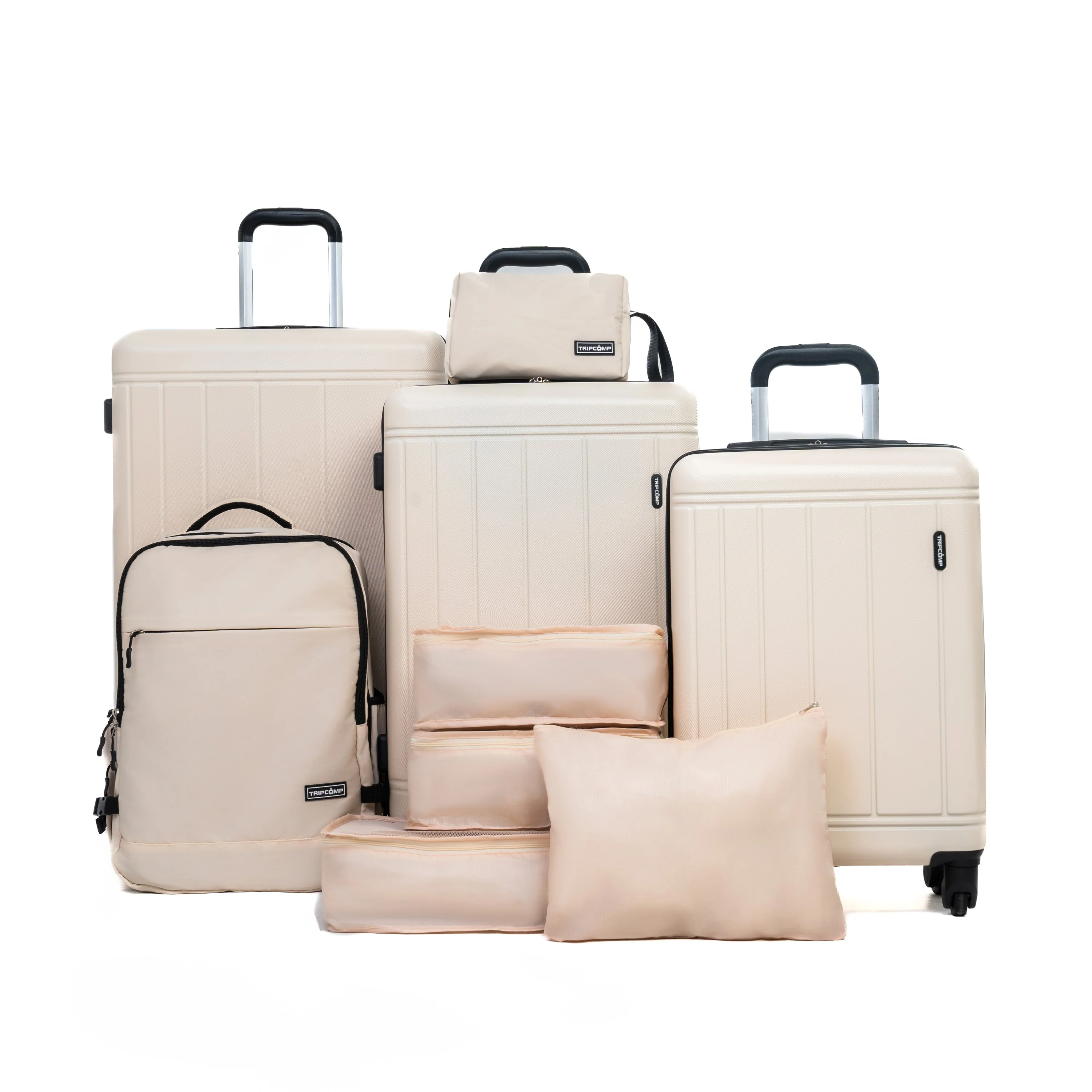 9-Piece White Luggage Set by GigaTech - Image 12