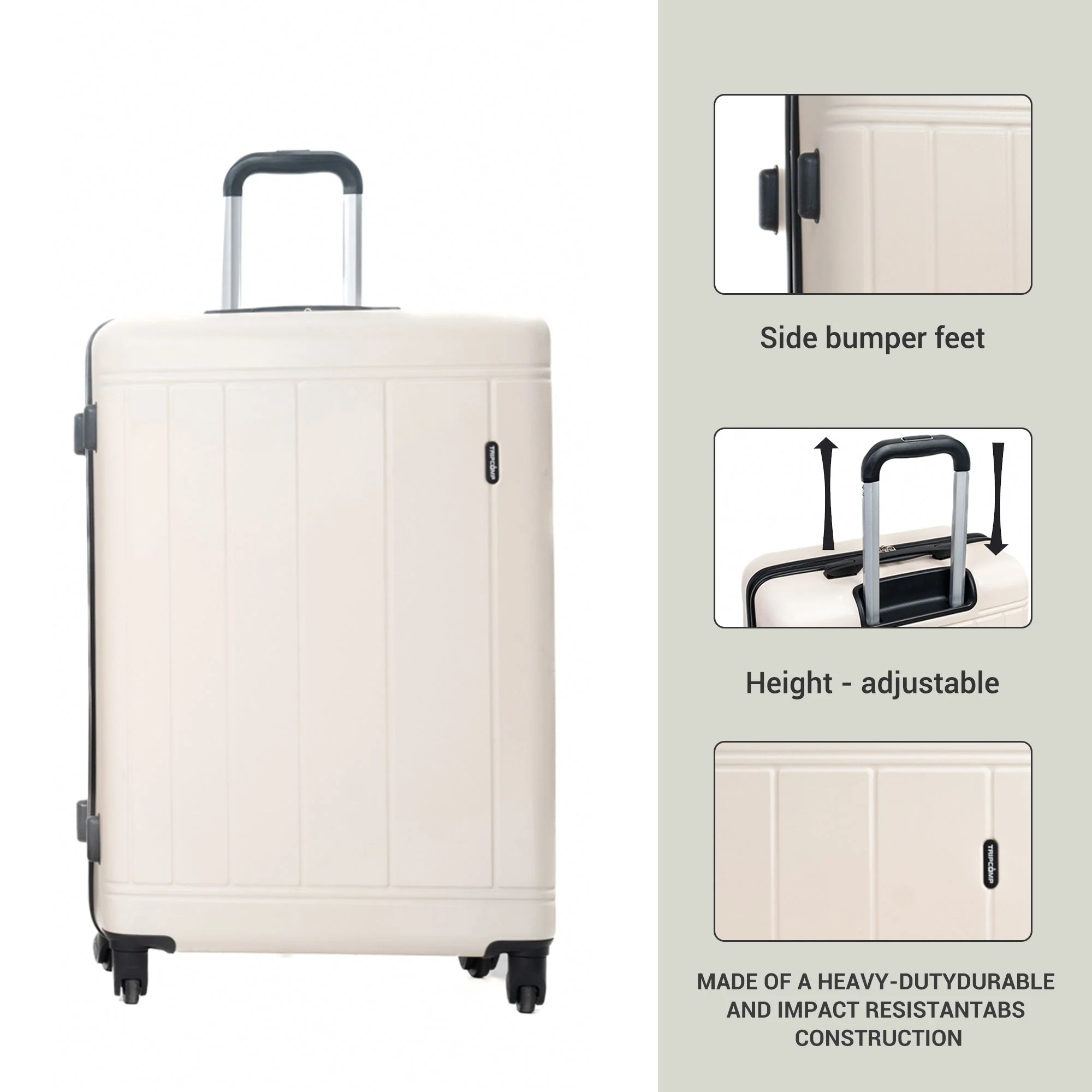 9-Piece White Luggage Set by GigaTech - Image 3