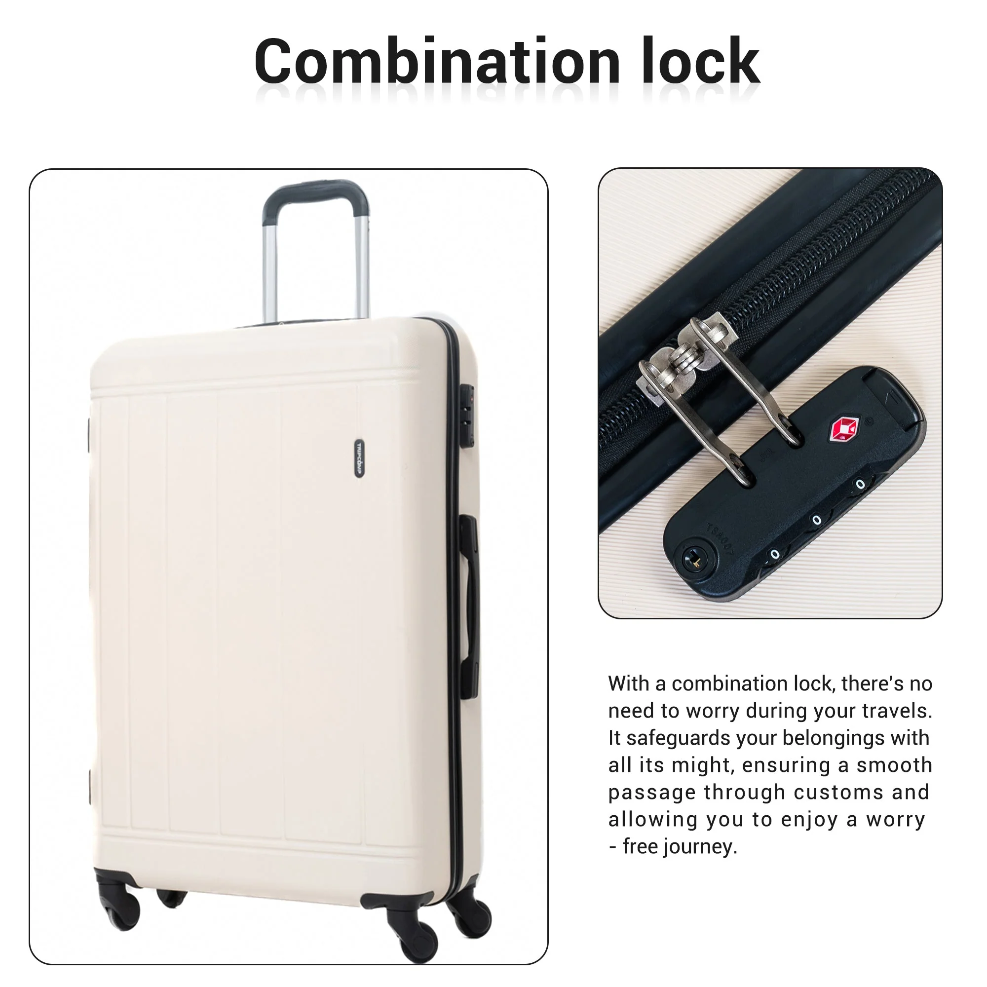 9-Piece White Luggage Set by GigaTech - Image 4