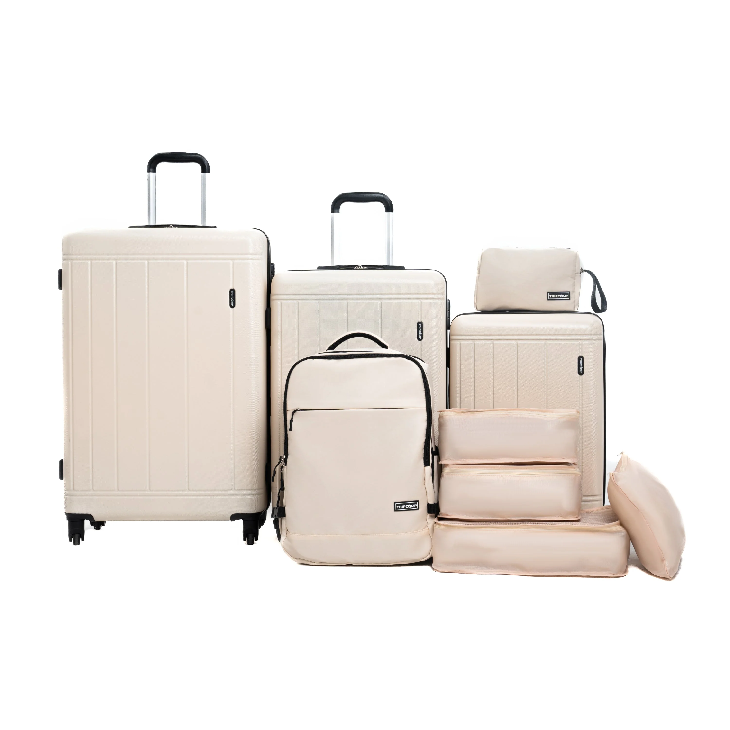 9-Piece White Luggage Set by GigaTech - Image 9