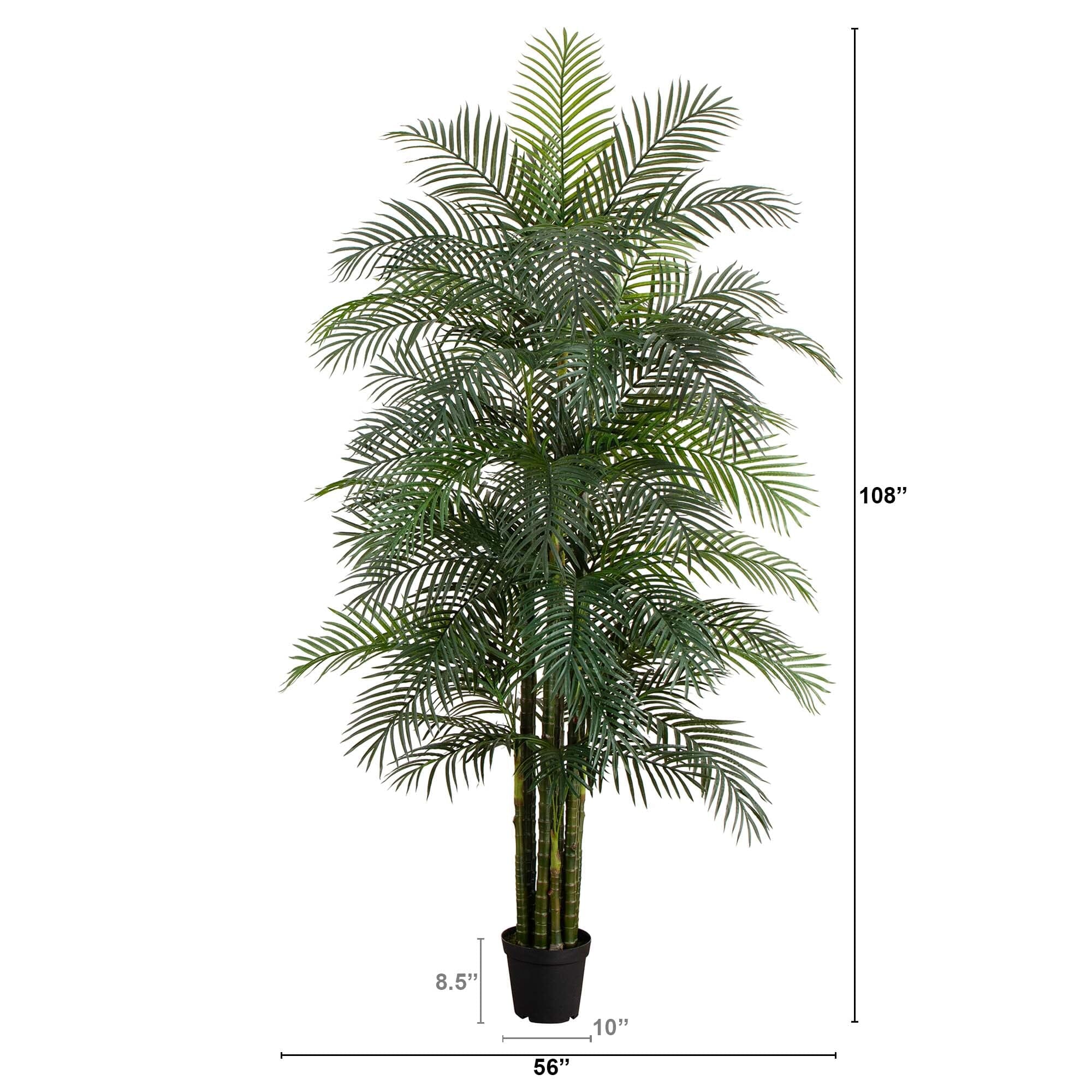 9' UV Resistant Artificial Areca Palm Tree (Indoor/Outdoor) - Image 4