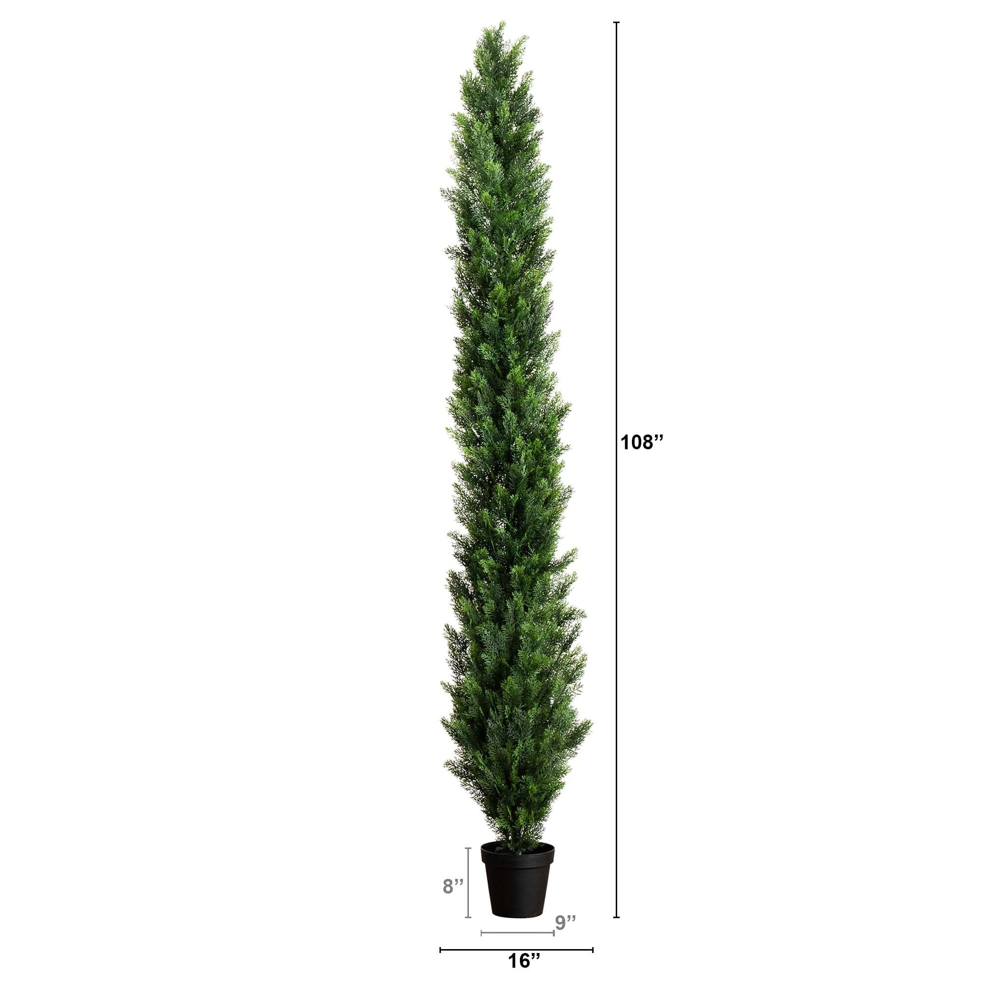 9' UV Resistant Artificial Cedar Pine Tree (Indoor/Outdoor) - Image 6