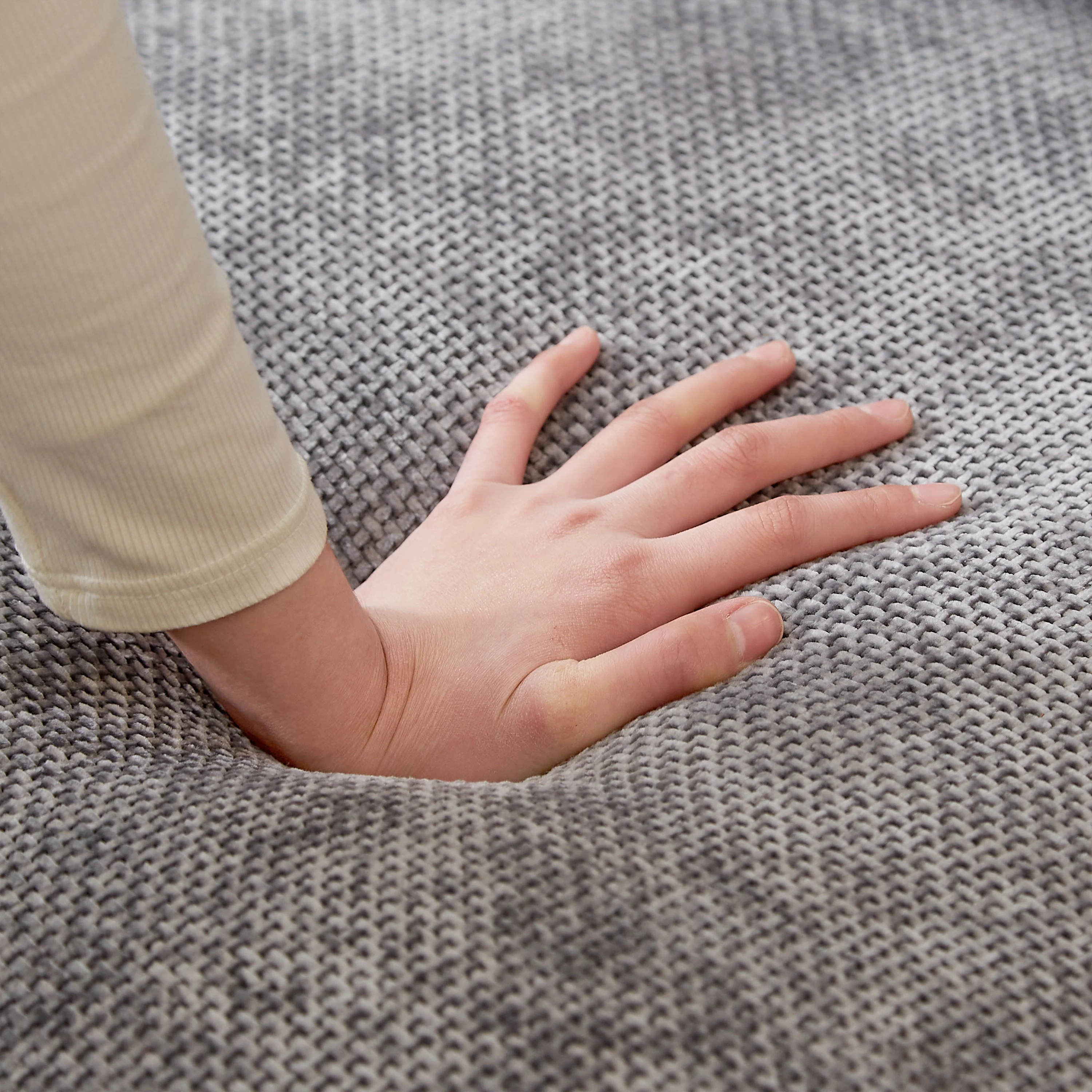 98.5' 3-Seater Sofa in Contemporary Grey - Image 13