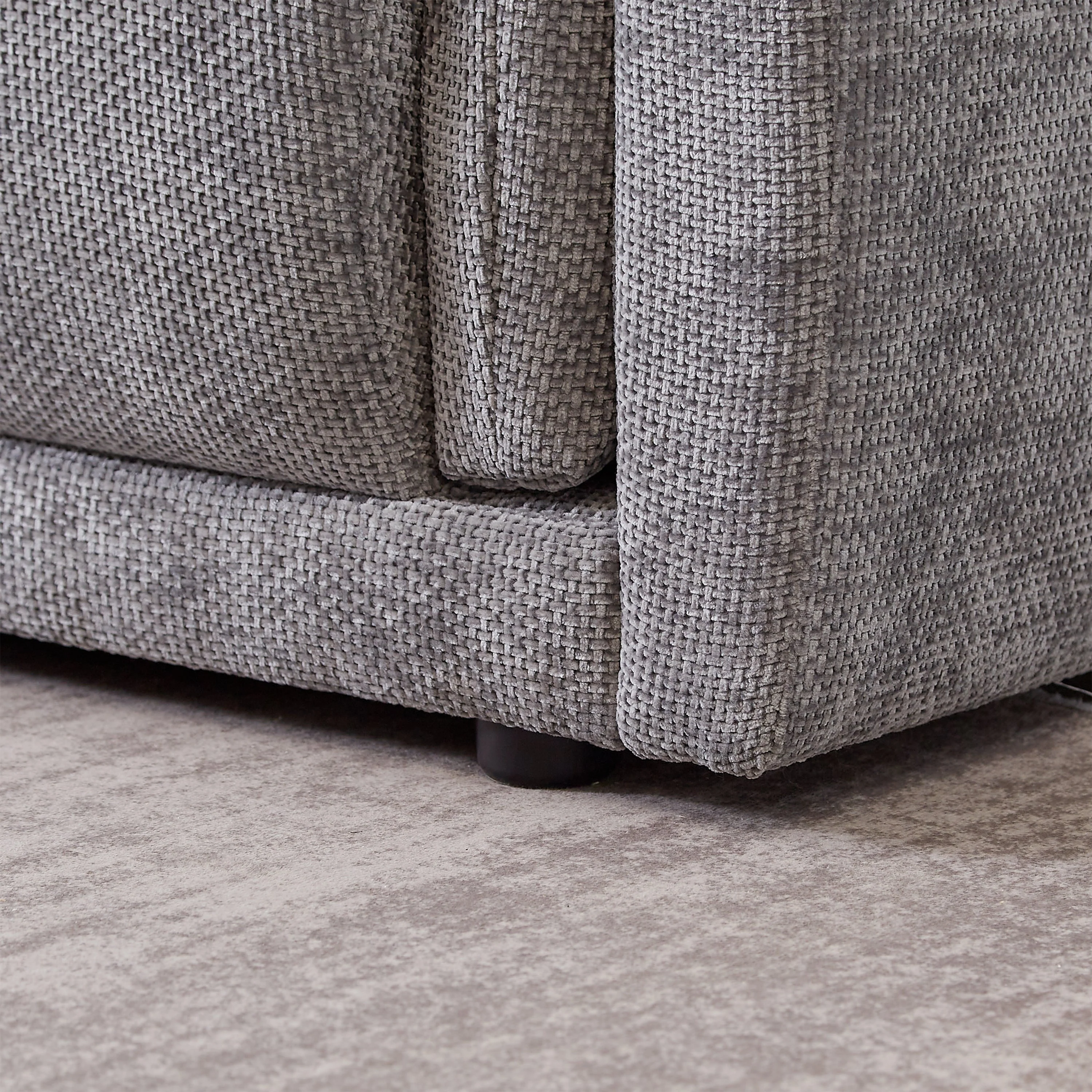 98.5' 3-Seater Sofa in Contemporary Grey - Image 14