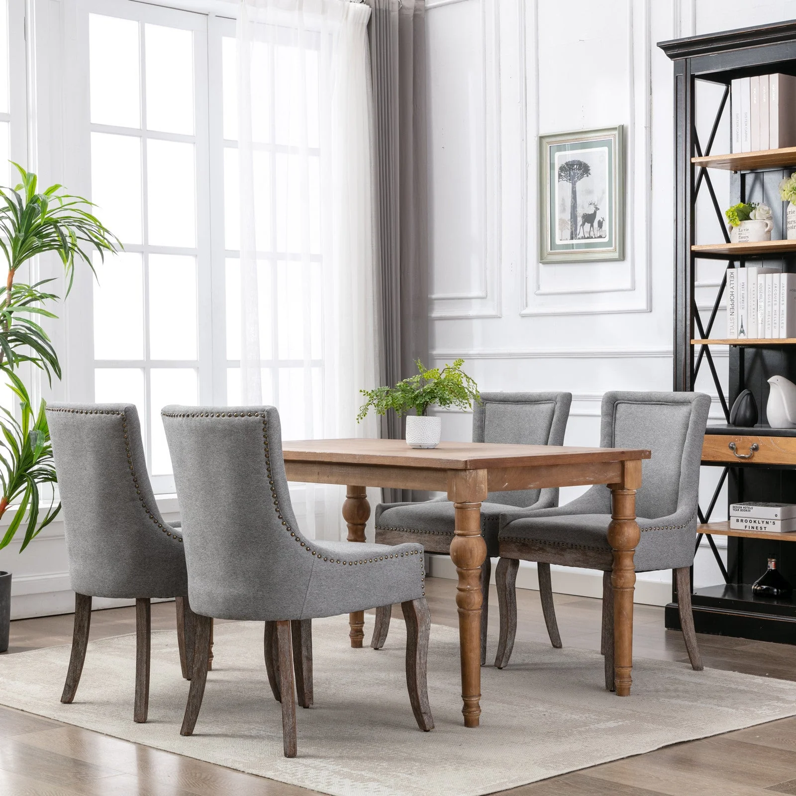 A&A Furniture Ultra Side Dining Chair Set of 2 - Image 13