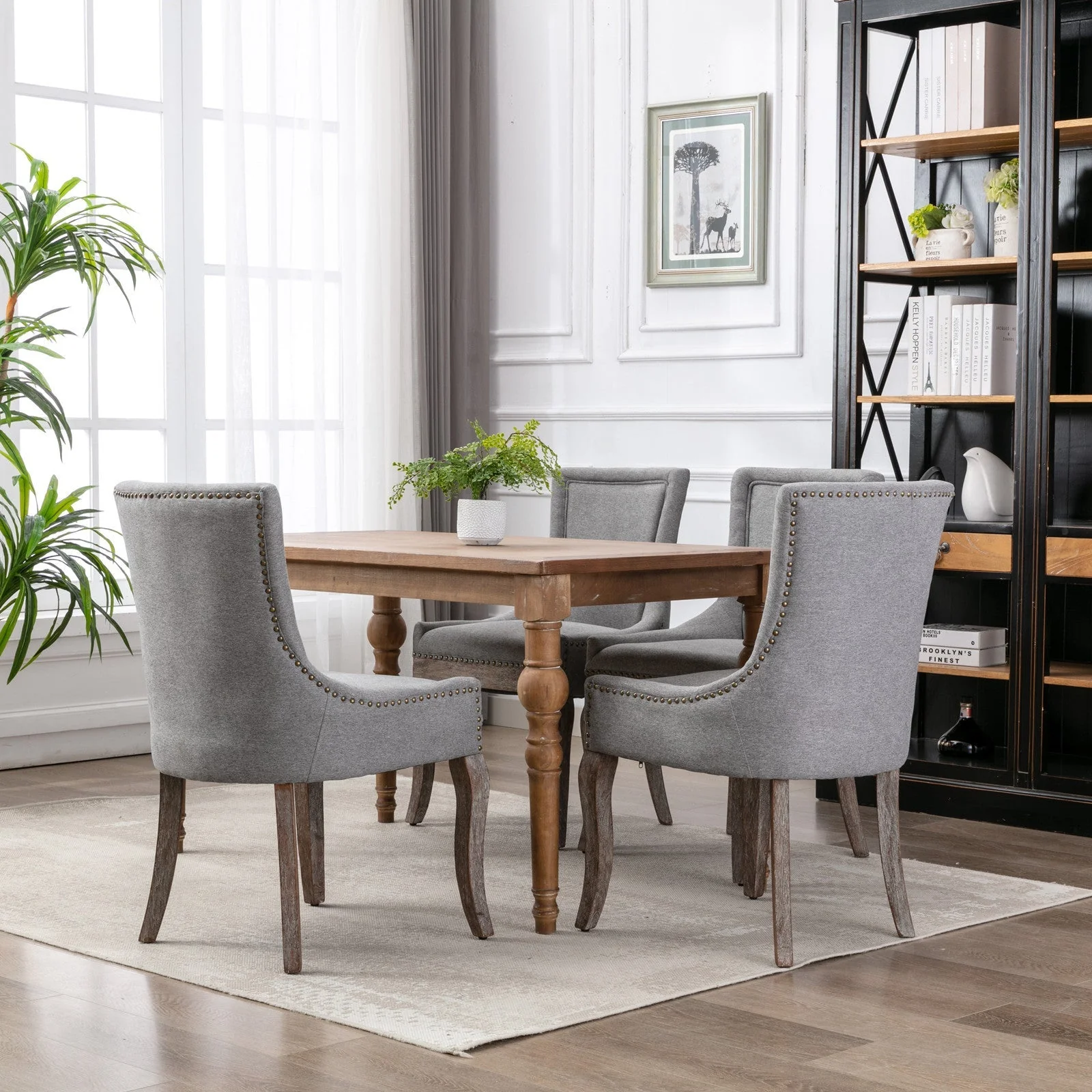 A&A Furniture Ultra Side Dining Chair Set of 2 - Image 14
