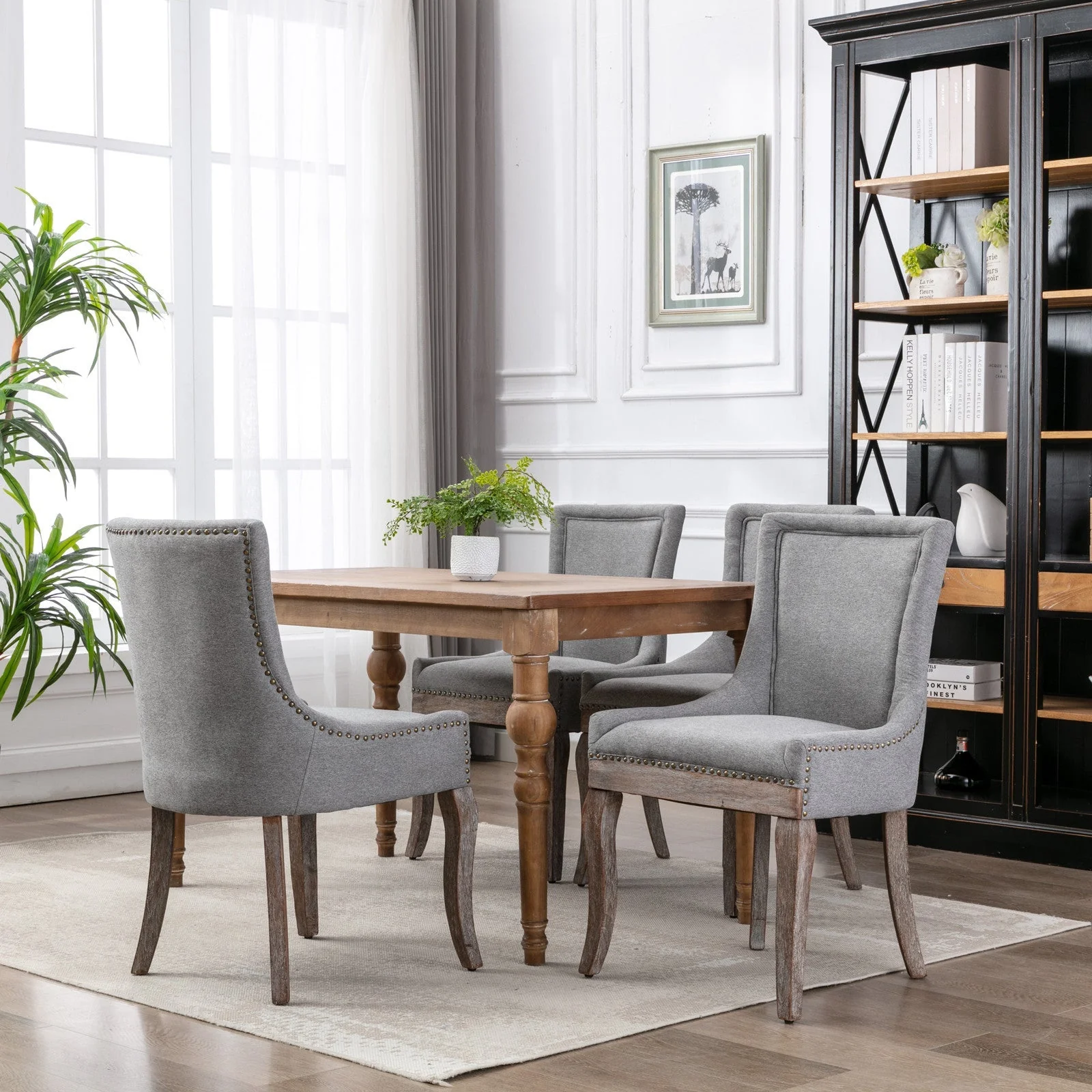 A&A Furniture Ultra Side Dining Chair Set of 2 - Image 15