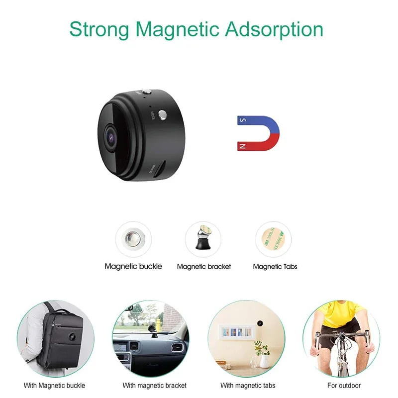A9 HD WiFi Security Camera Smart Home Monitor Wireless Video Surveillance Cam - Image 3