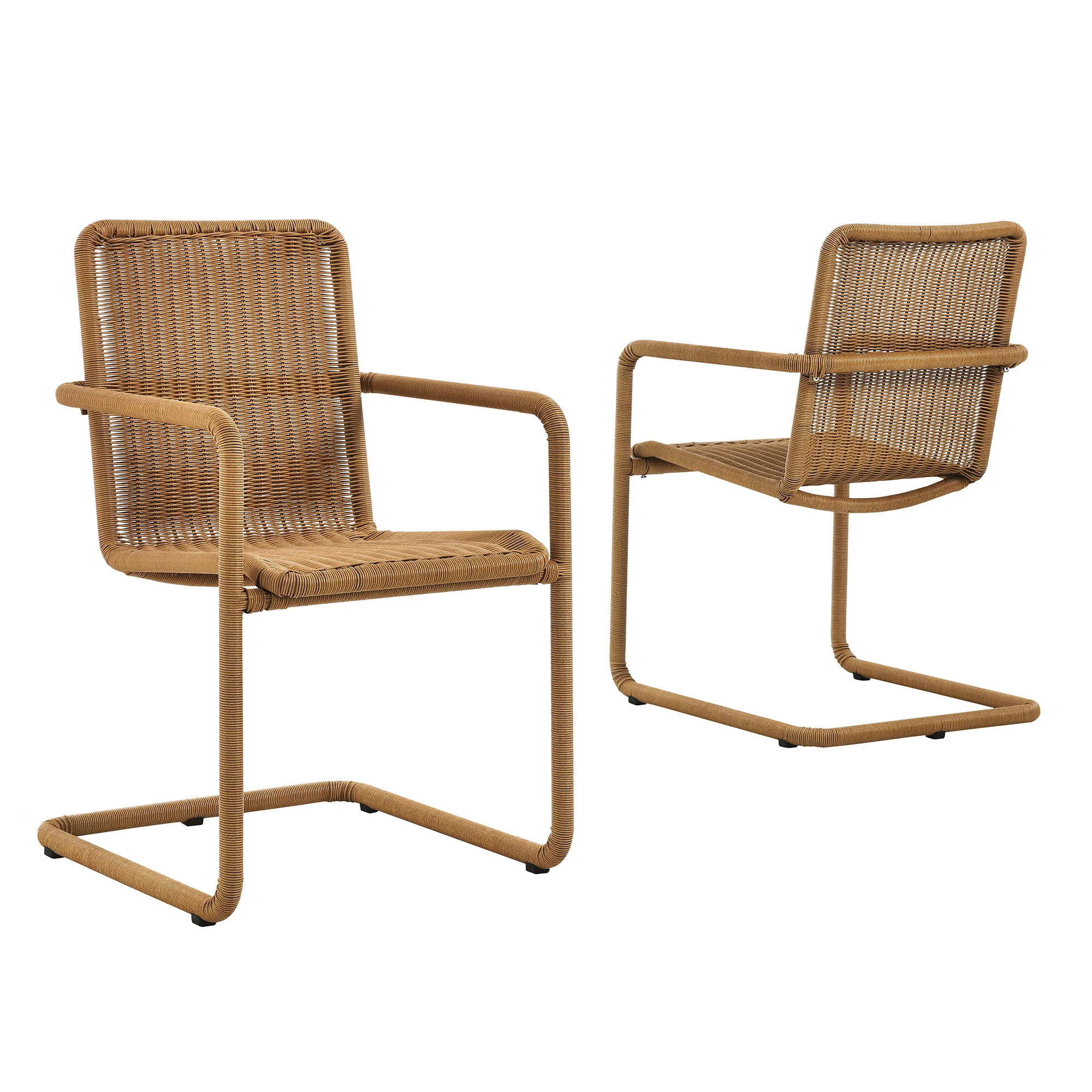 Abacus Outdoor Patio Wicker Dining Chairs Set of 2 by Modway - Image 14