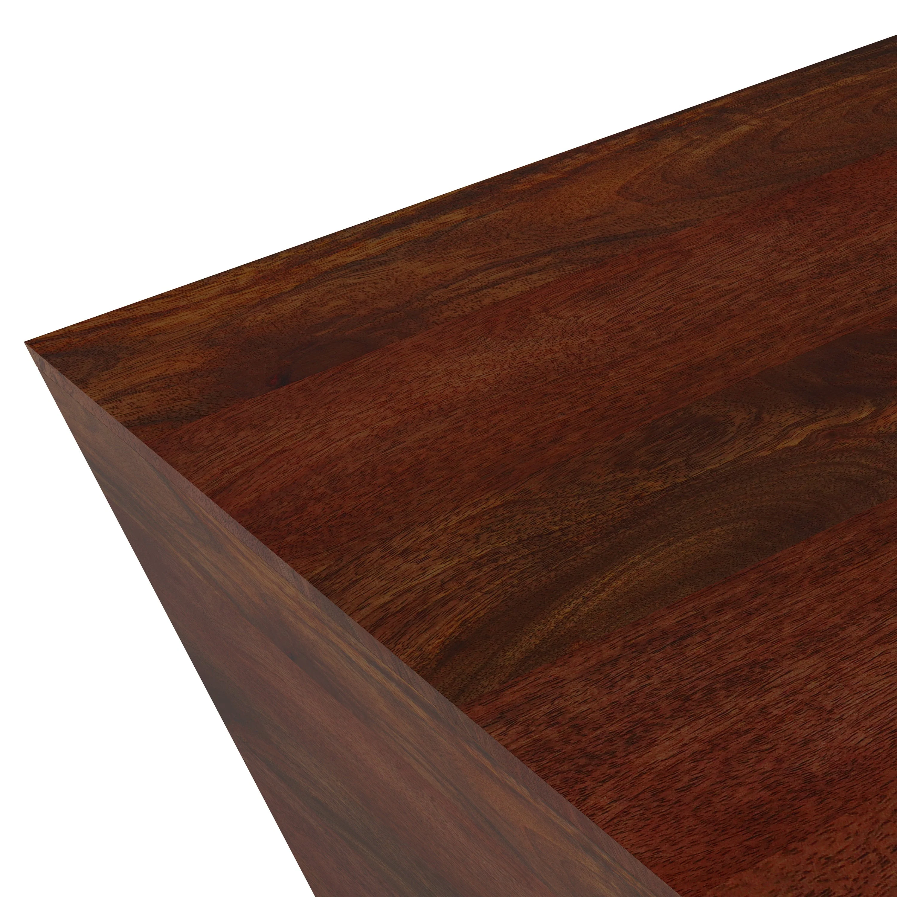 Abba - Square Coffee Table - Cognac Brown - Image 2