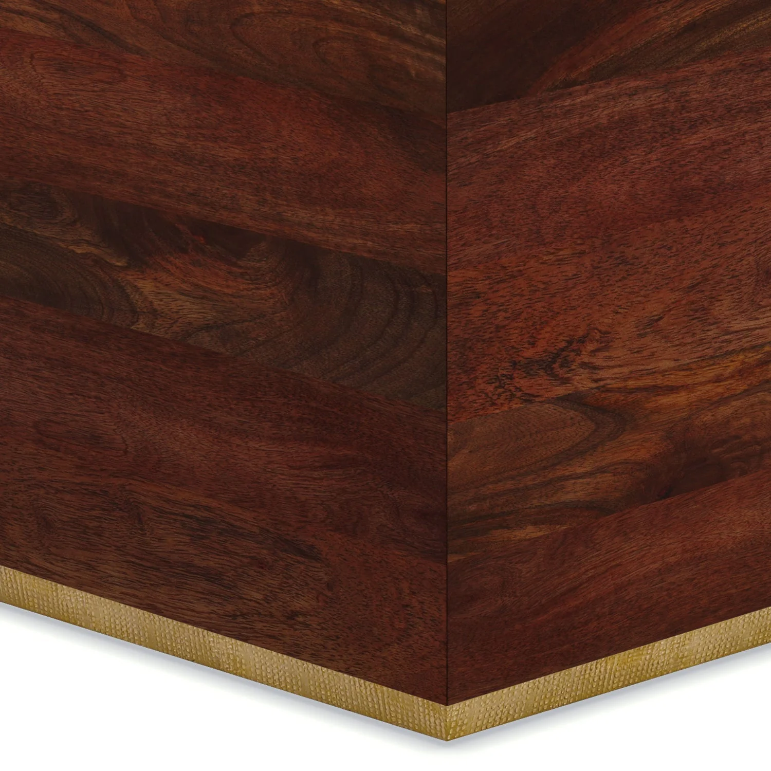 Abba - Square Coffee Table - Cognac Brown - Image 3