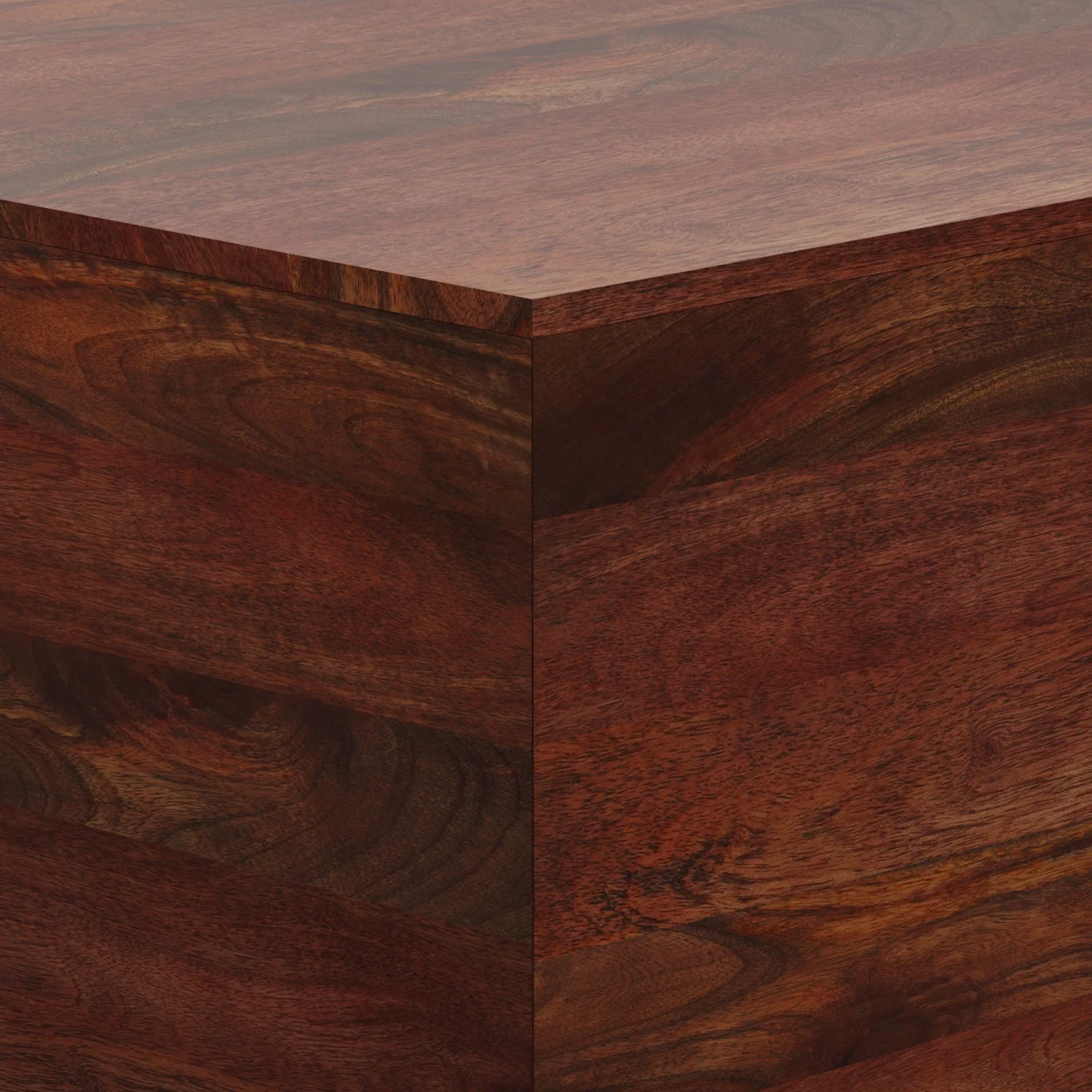 Abba - Square Coffee Table - Cognac Brown - Image 4