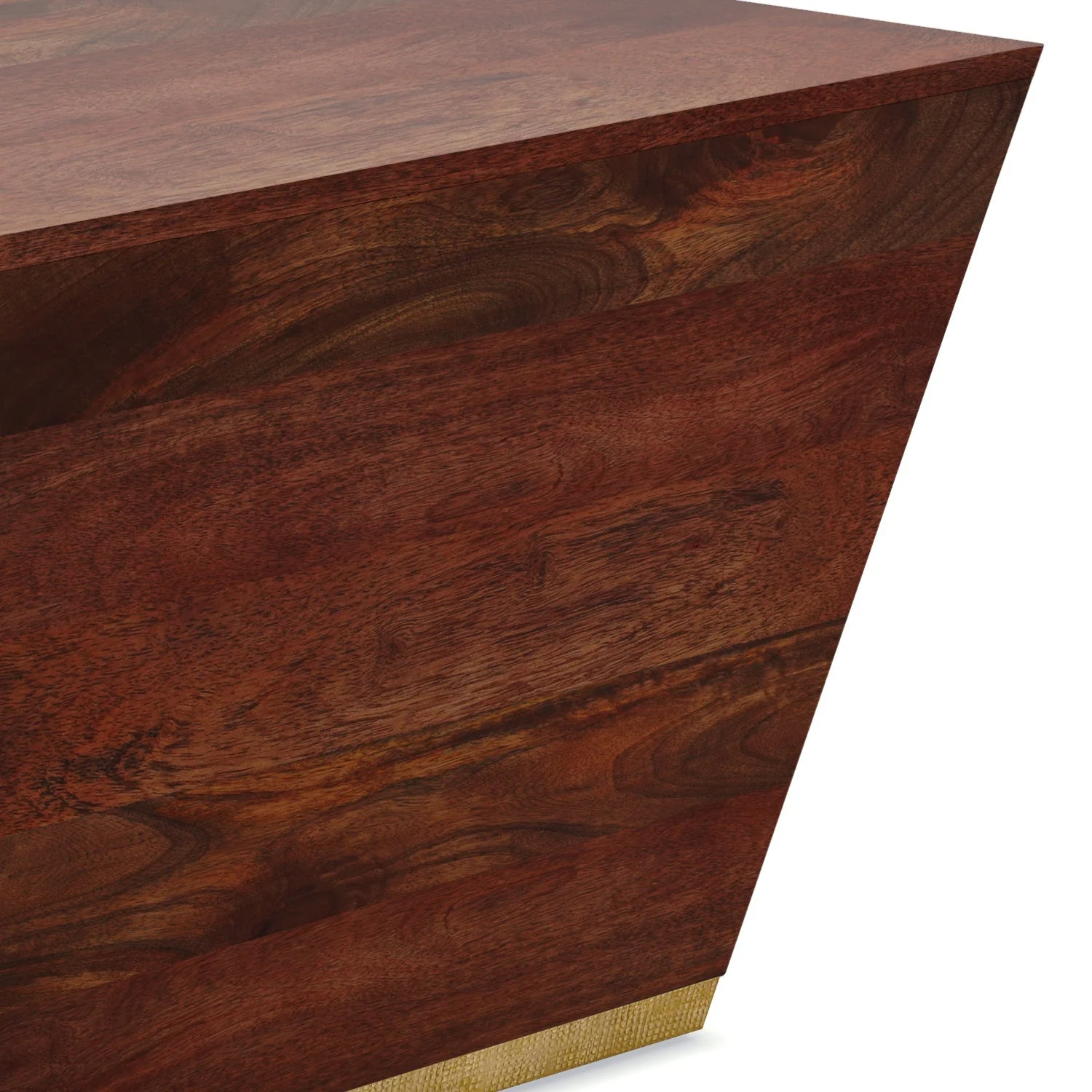 Abba - Square Coffee Table - Cognac Brown - Image 5