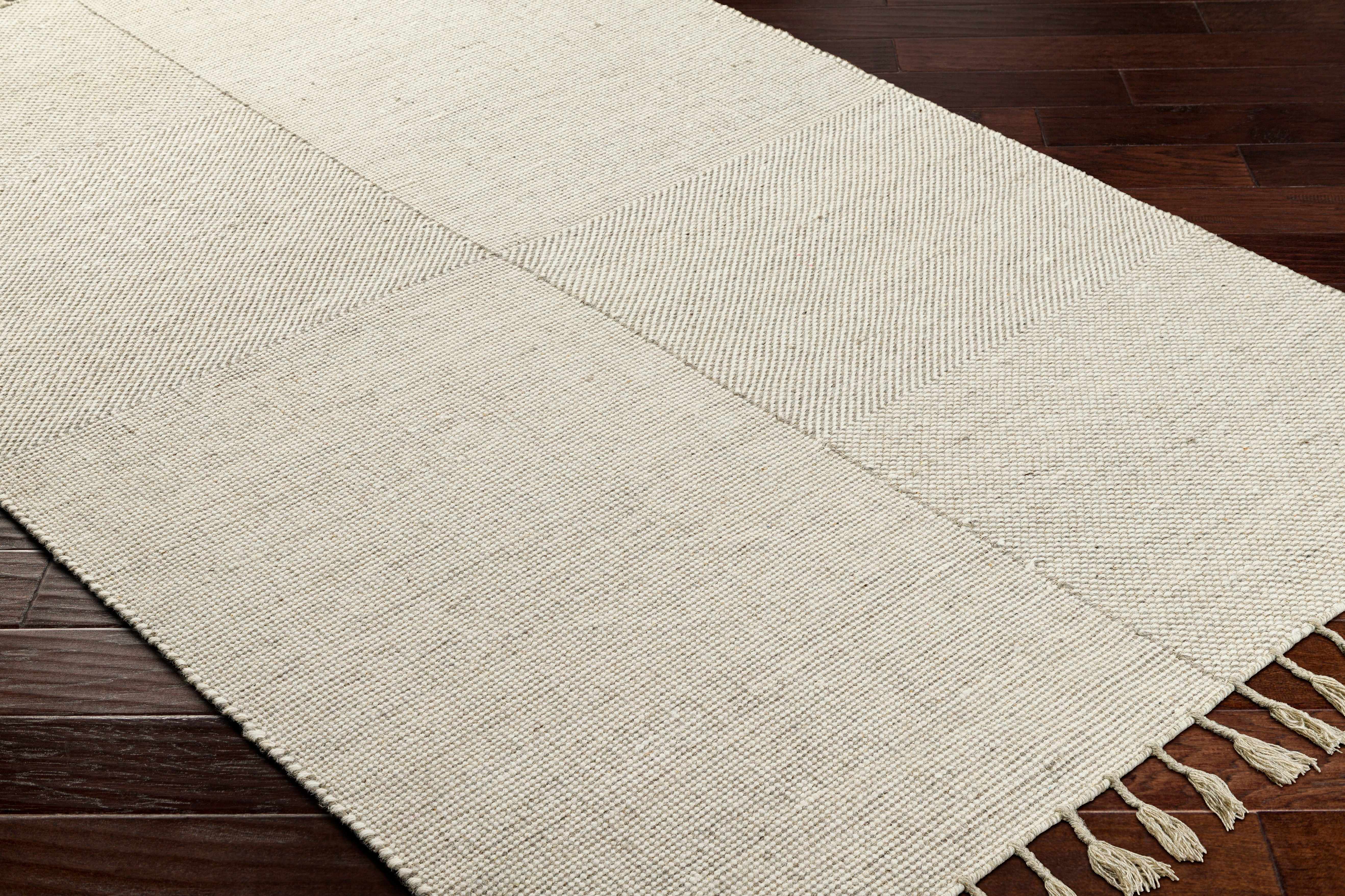 Abhay Beige Wool Area Rug - Clearance - Image 4