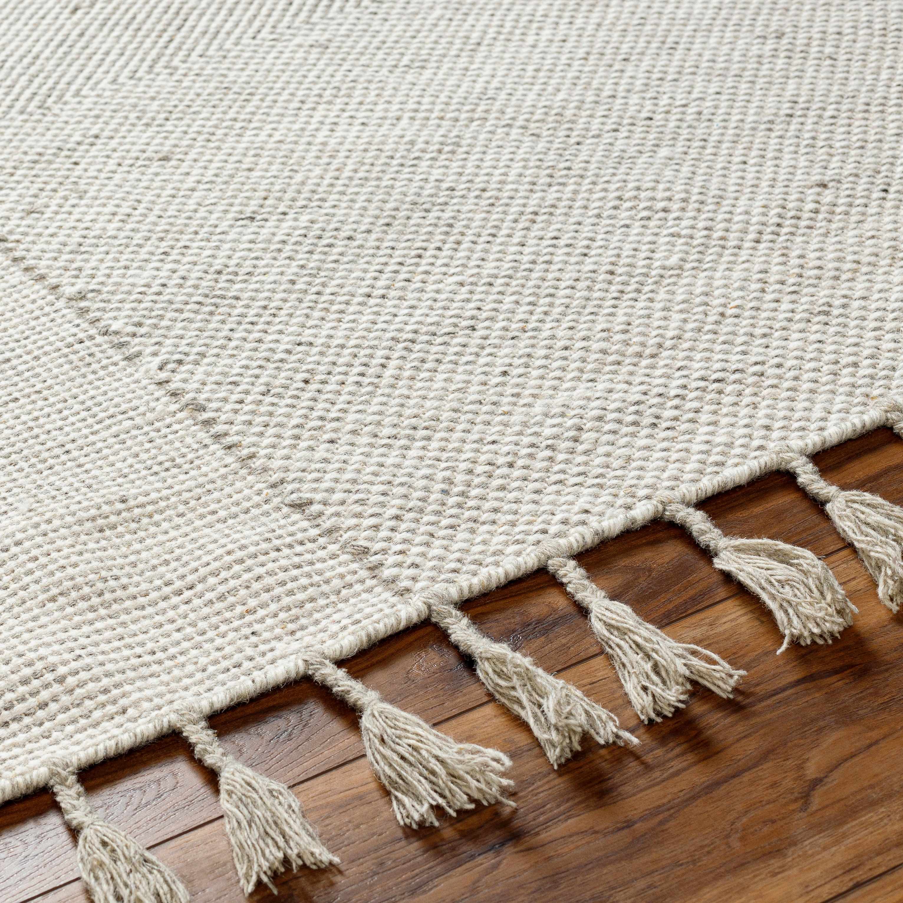 Abhay Beige Wool Area Rug - Clearance - Image 6