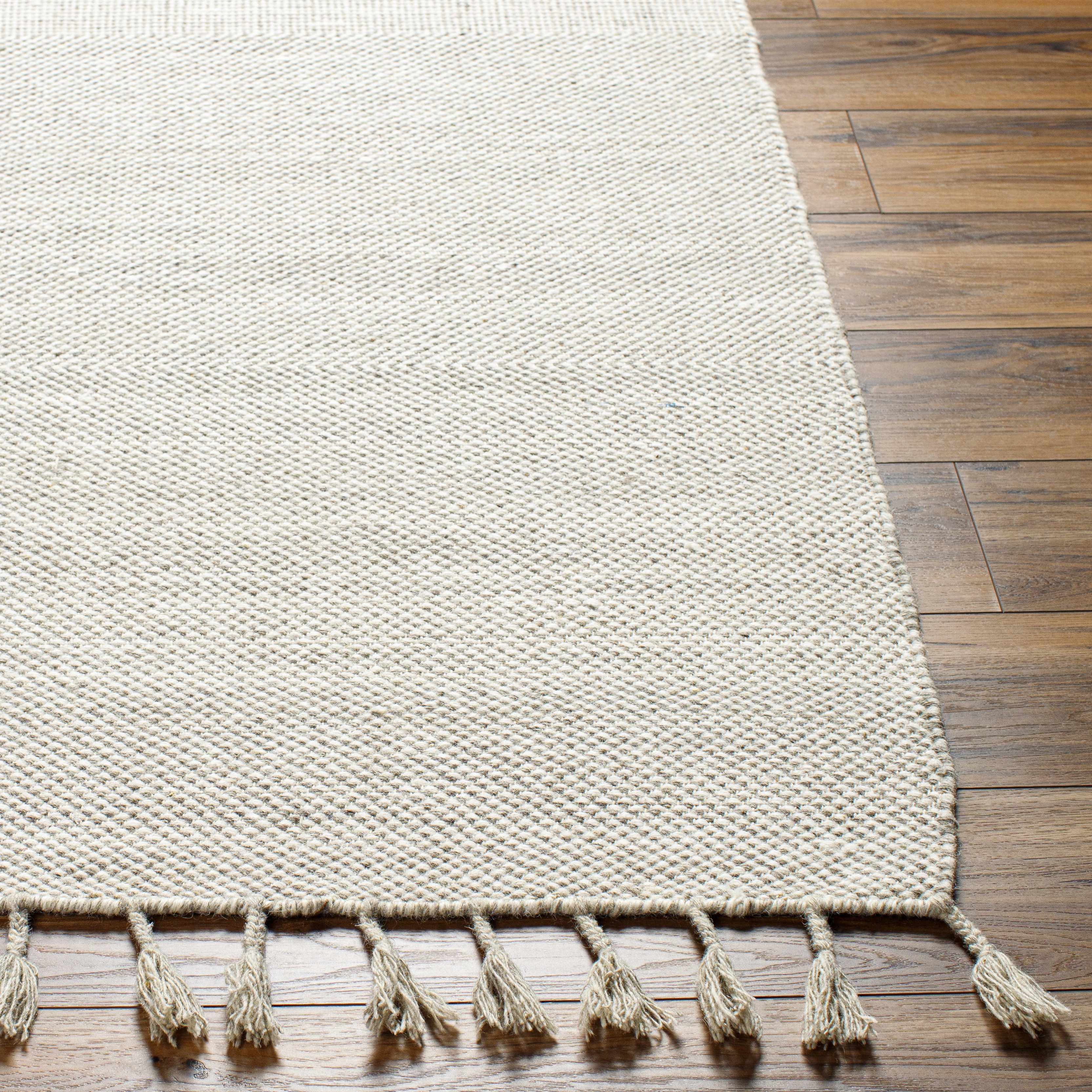 Abhay Beige Wool Area Rug - Clearance - Image 8