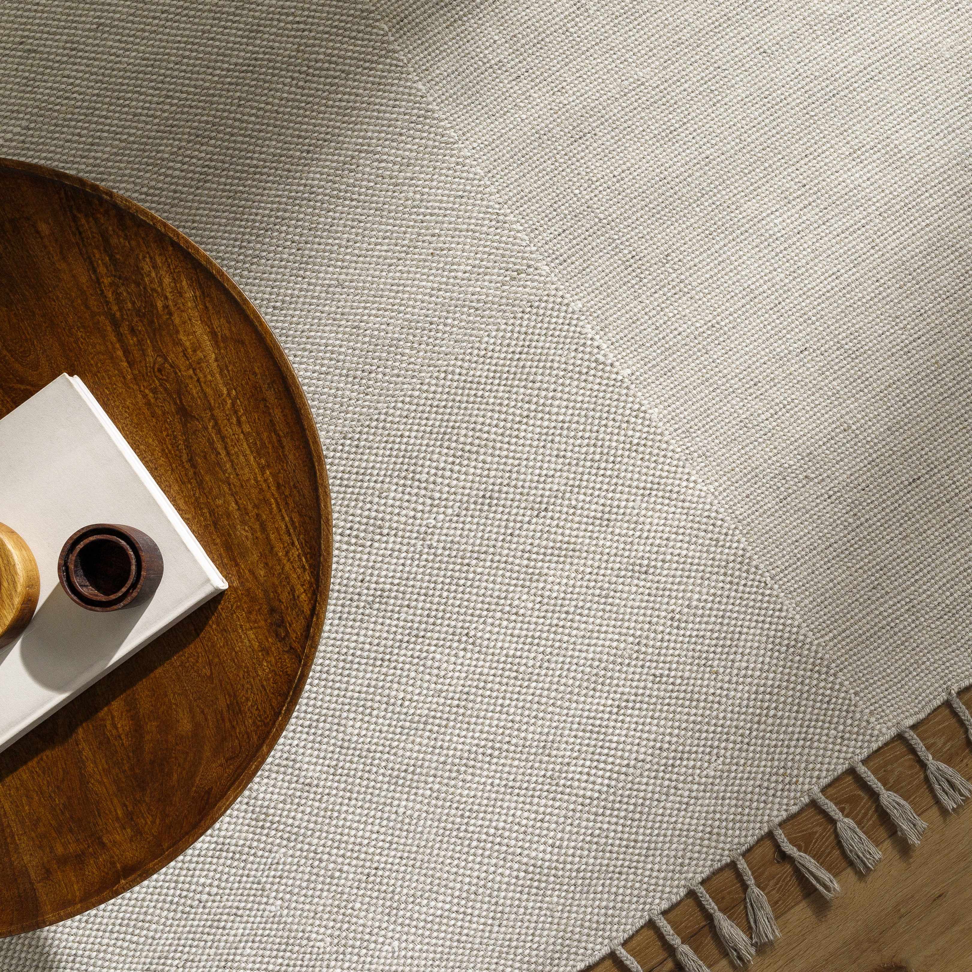 Abhay Cream Wool Area Rug - Clearance - Image 3