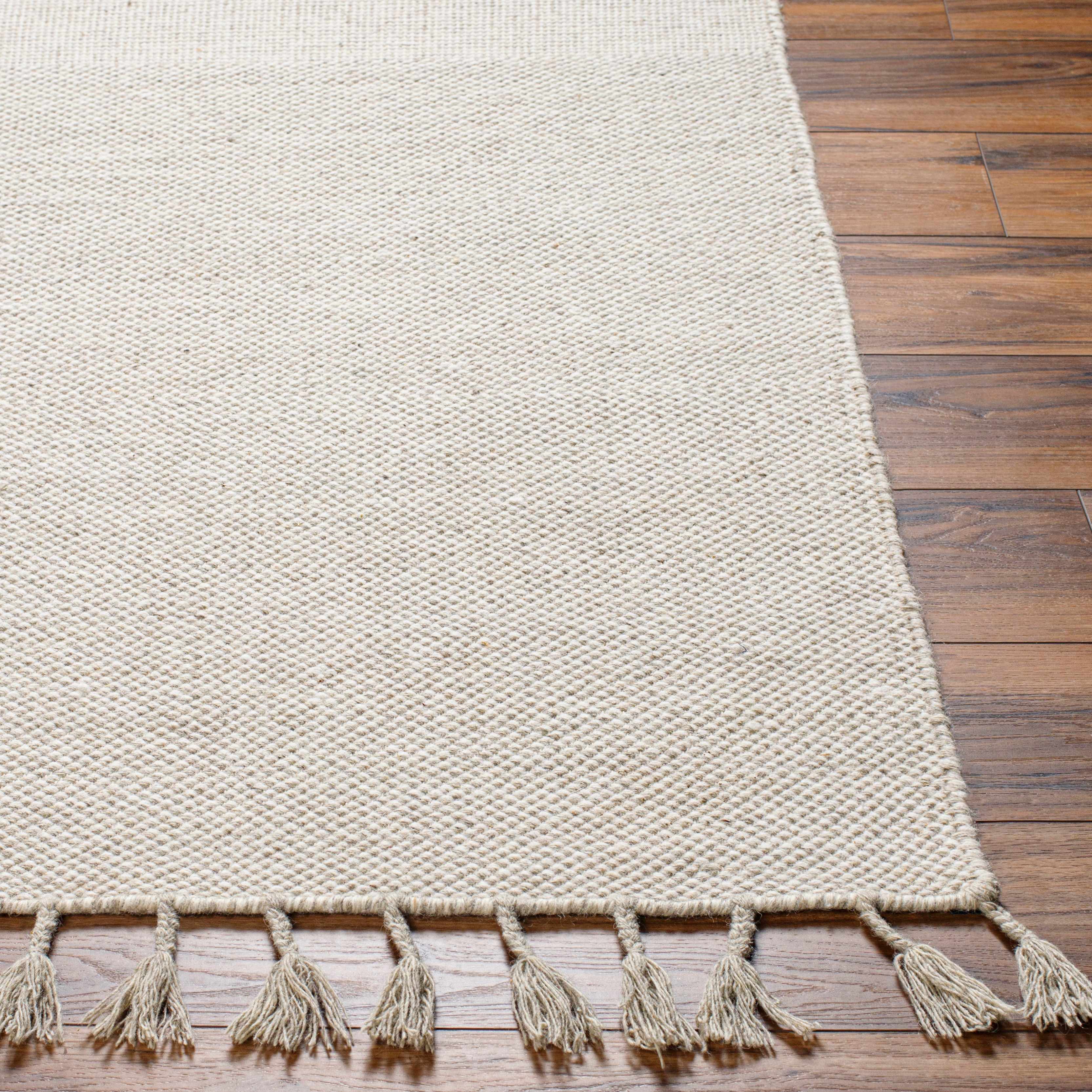 Abhay Cream Wool Area Rug - Clearance - Image 4