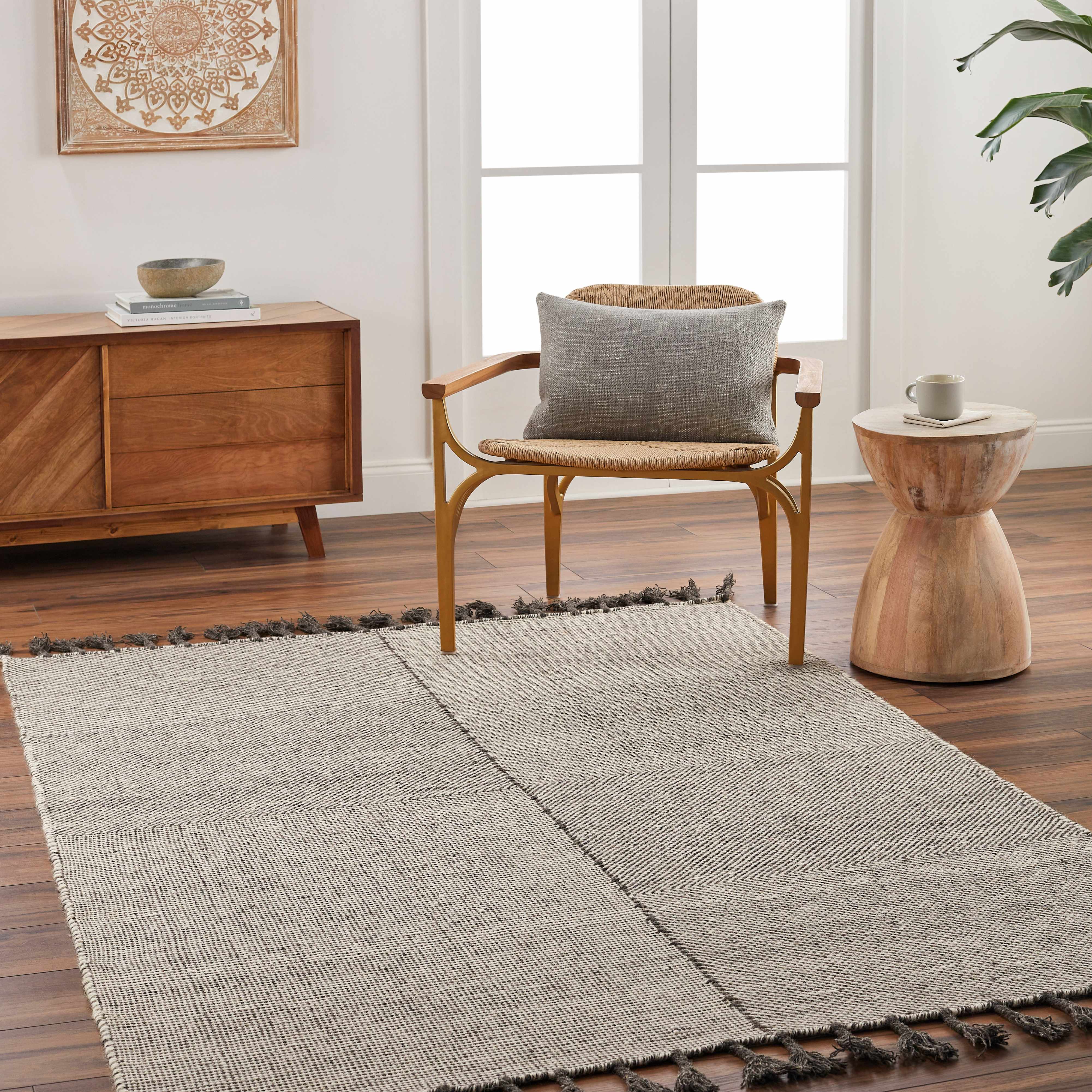 Abhay Gray Wool Area Rug - Clearance - Image 2