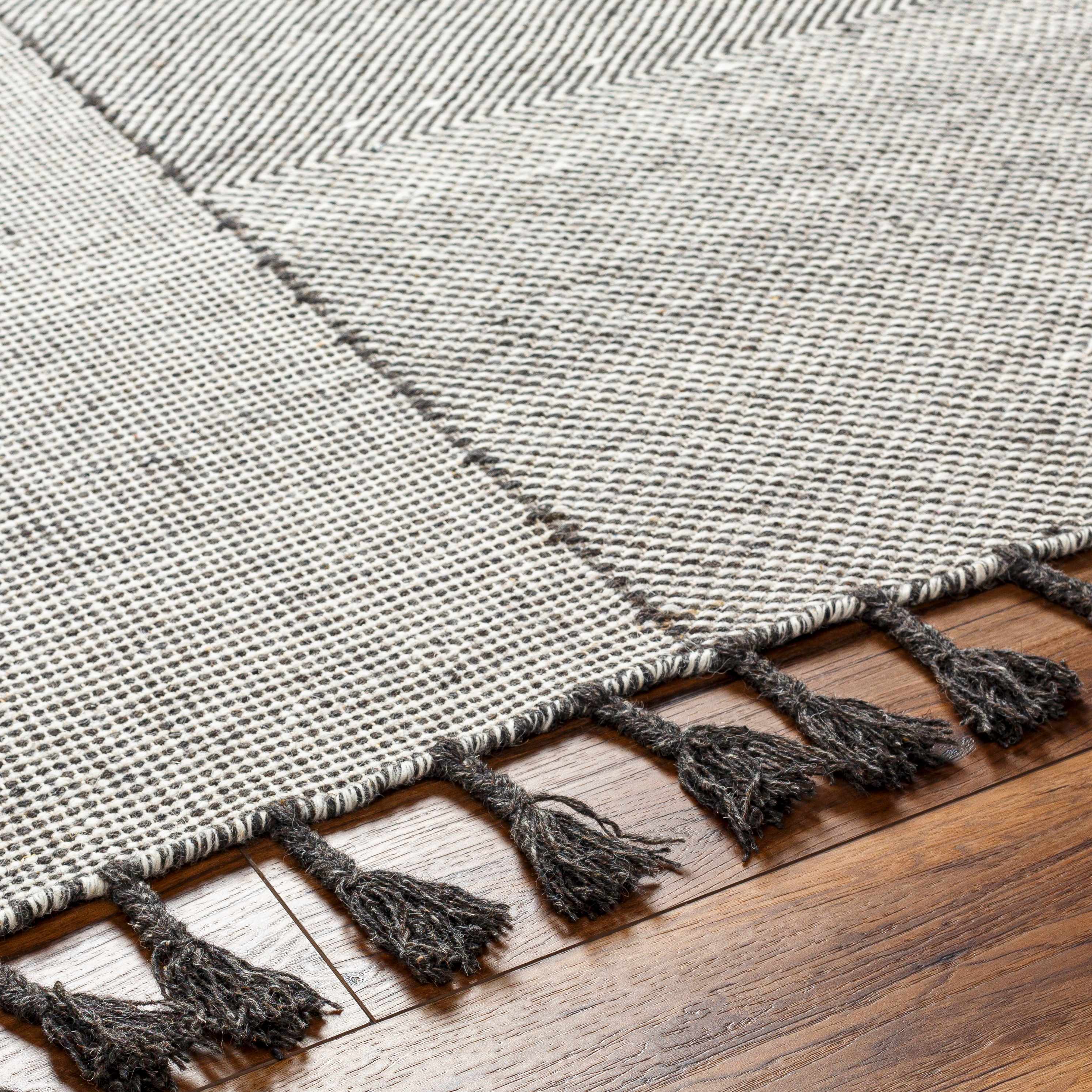 Abhay Gray Wool Area Rug - Clearance - Image 6