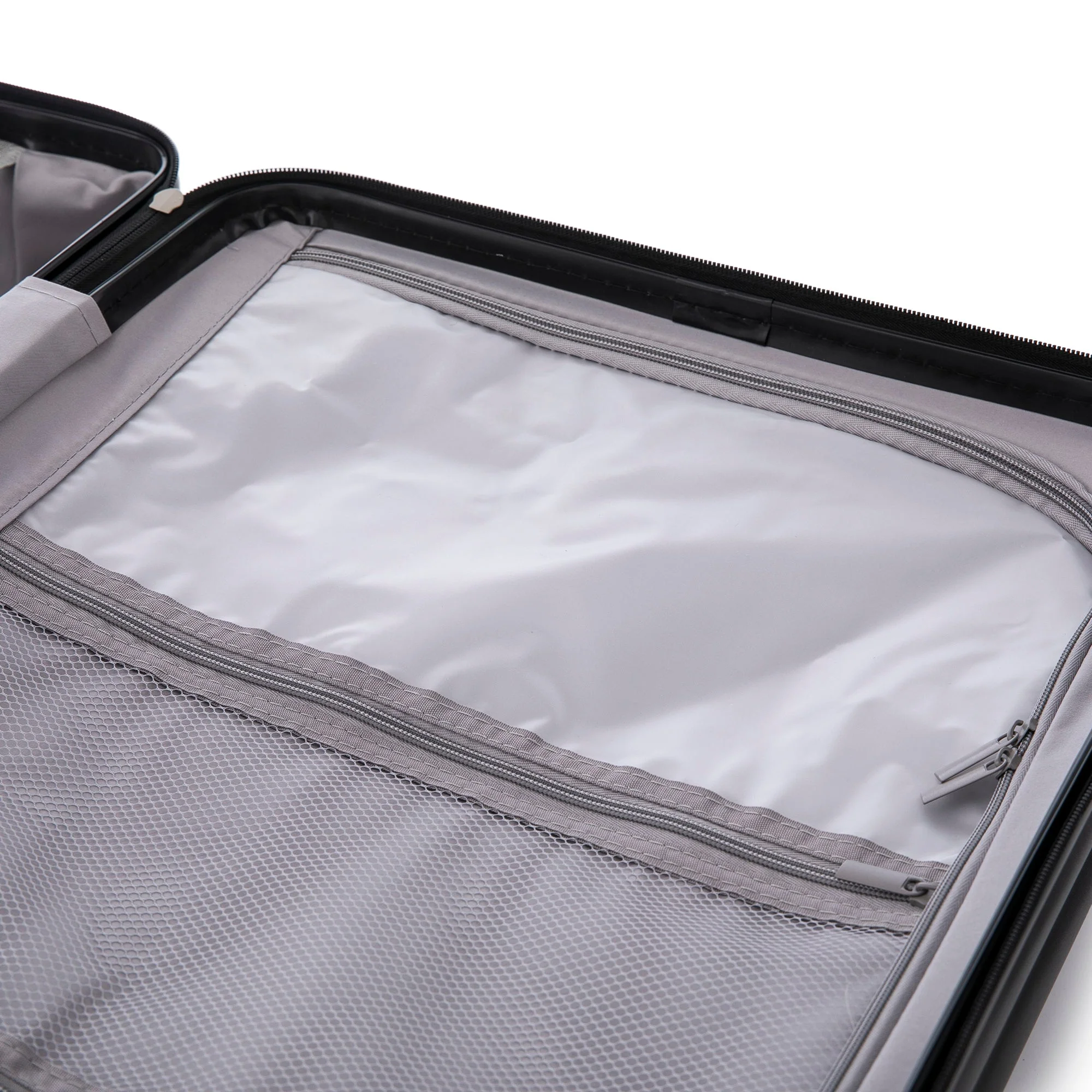 ABS Spinner Wheel Luggage Carry On Suitcase with Cup Holder and USB Port - Image 13