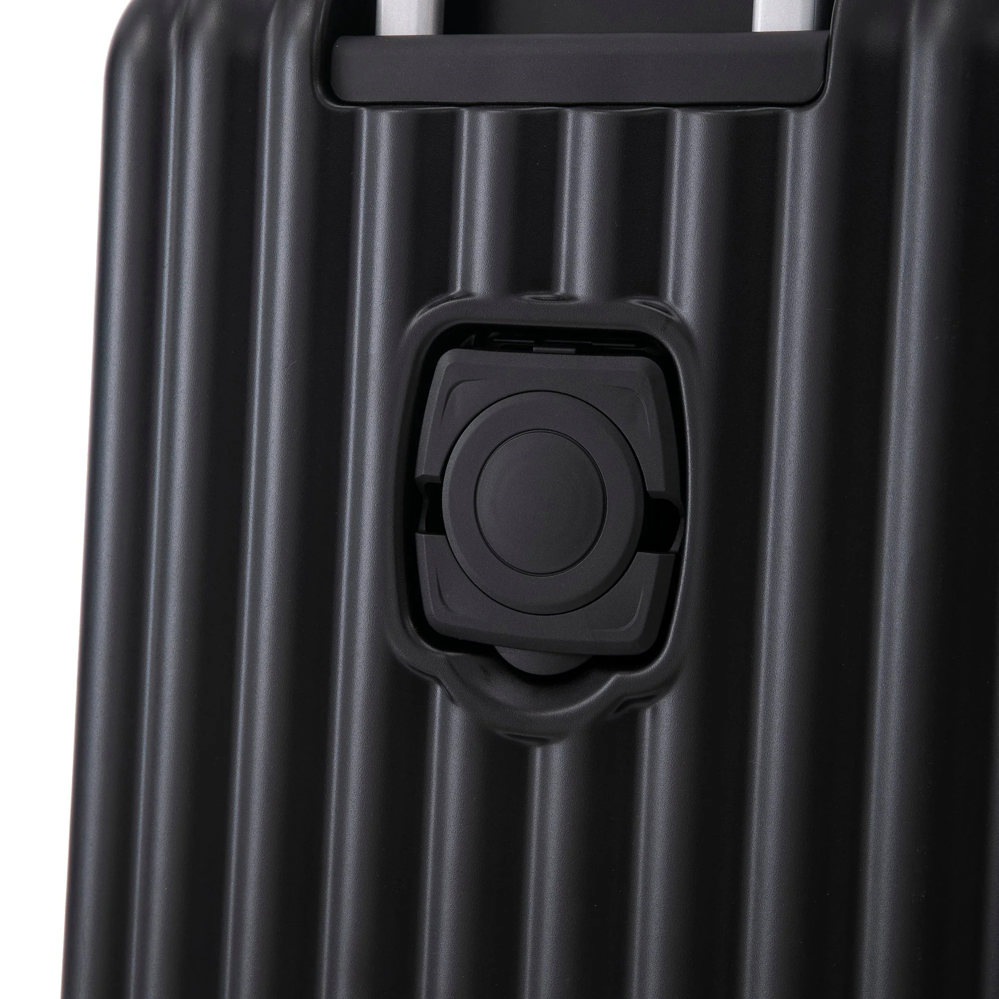 ABS Spinner Wheel Luggage Carry On Suitcase with Cup Holder and USB Port - Image 17