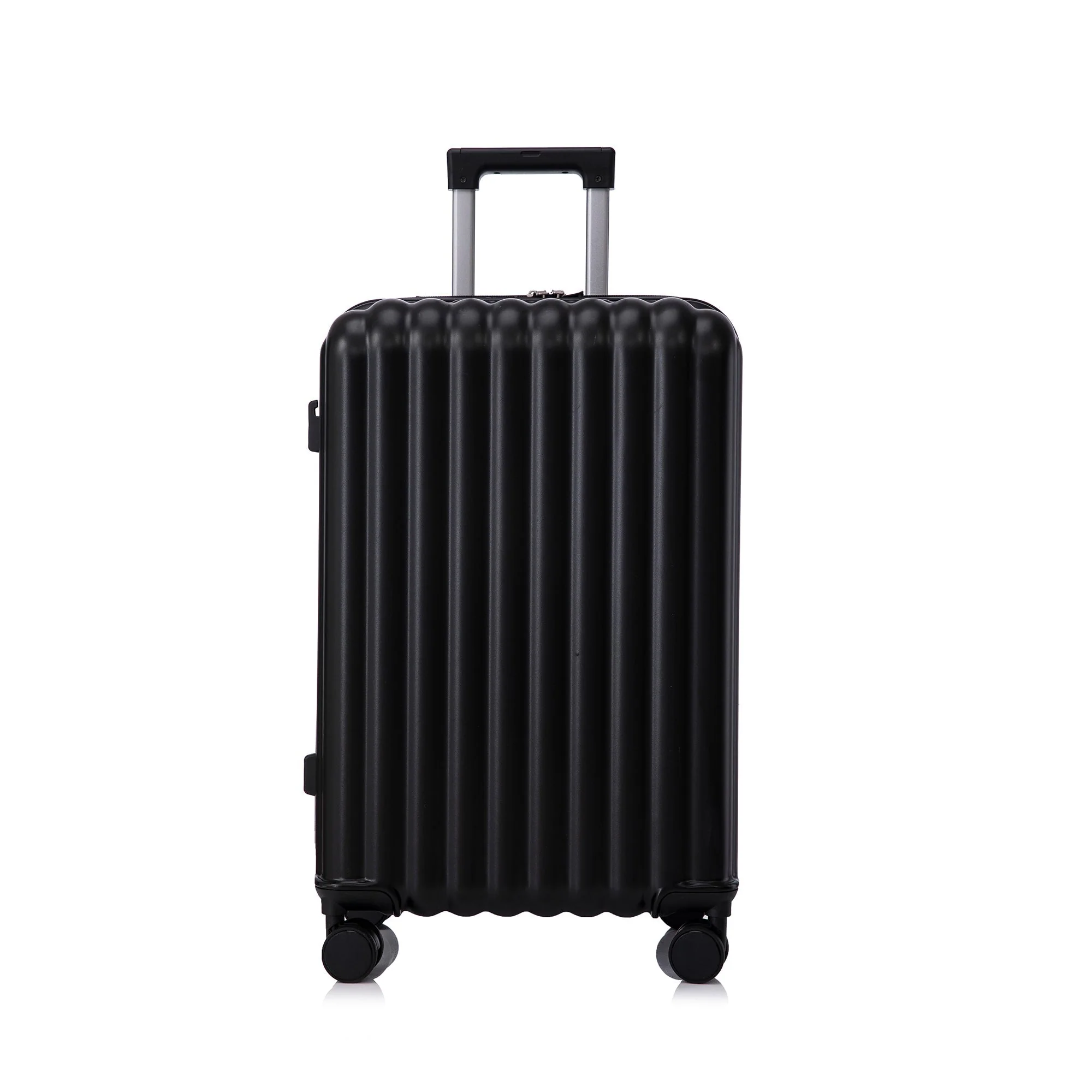 ABS Spinner Wheel Luggage Carry On Suitcase with Cup Holder and USB Port - Image 21