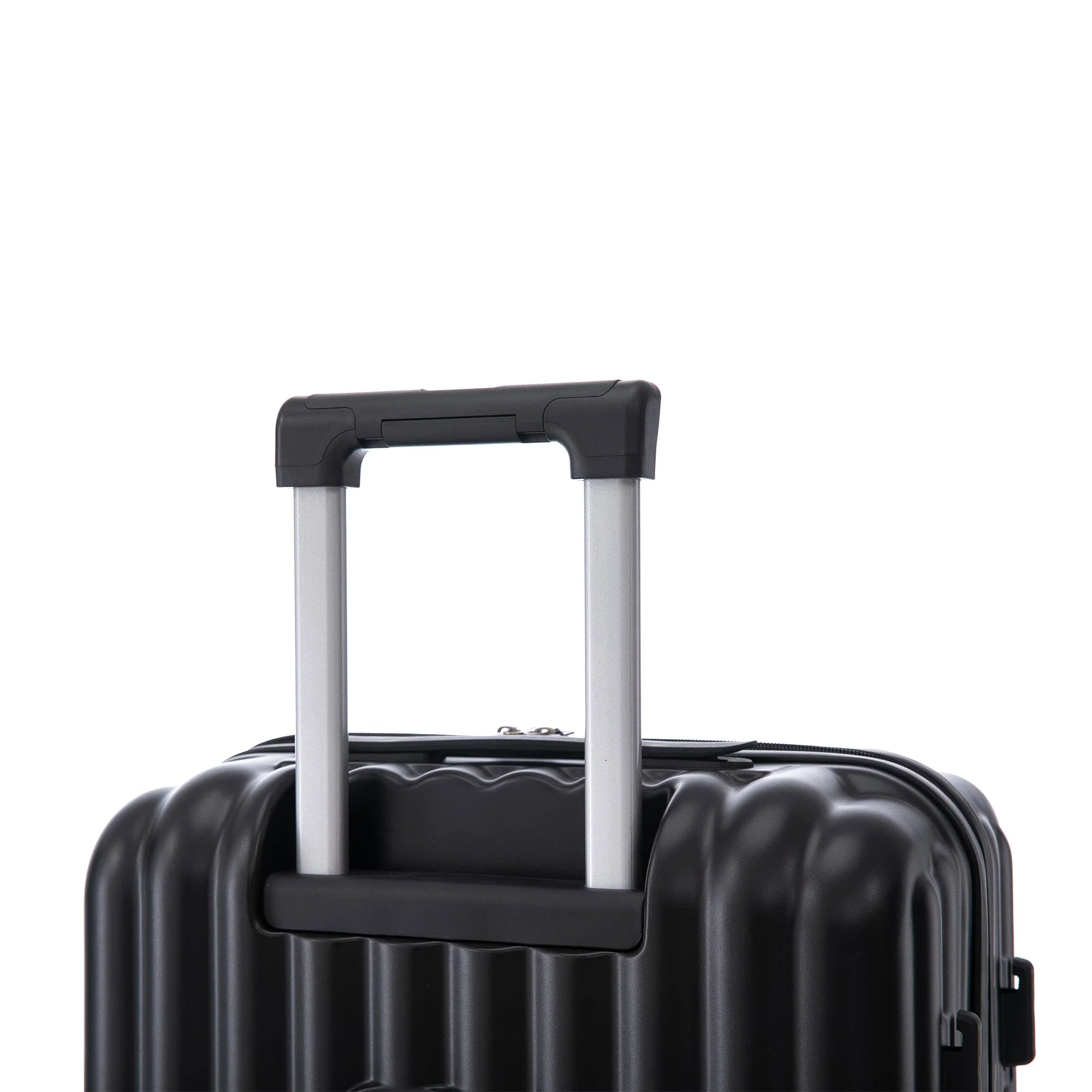 ABS Spinner Wheel Luggage Carry On Suitcase with Cup Holder and USB Port - Image 22
