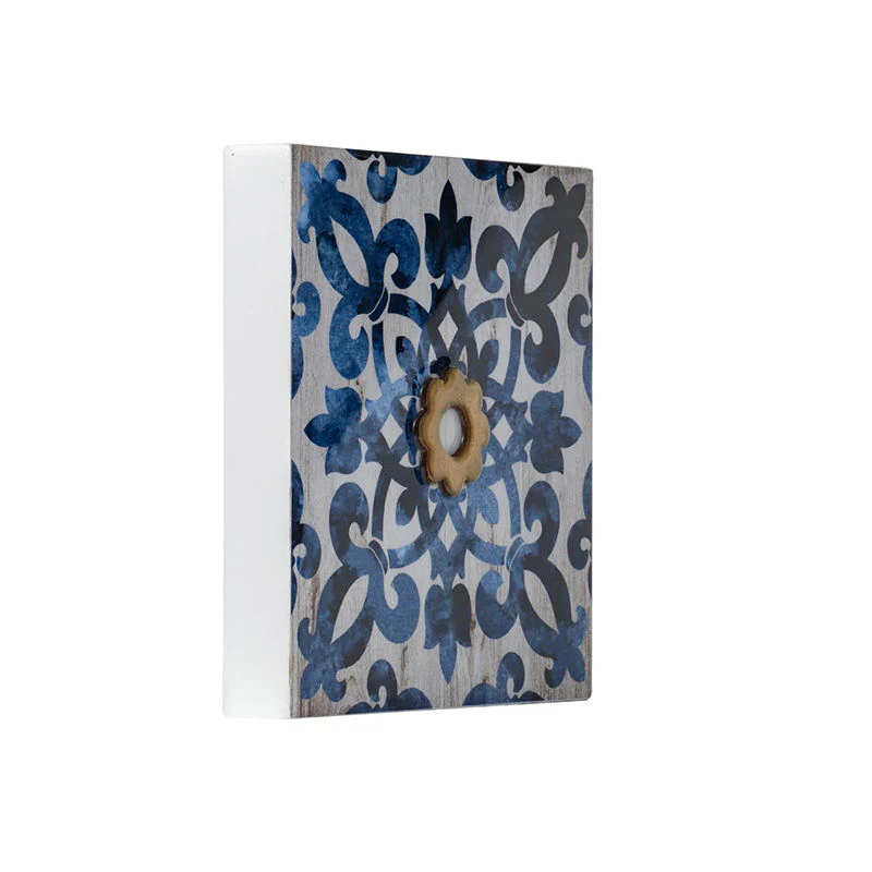 Abstract Wall Decor Accents (Set of 4) - White / Blue - Image 7