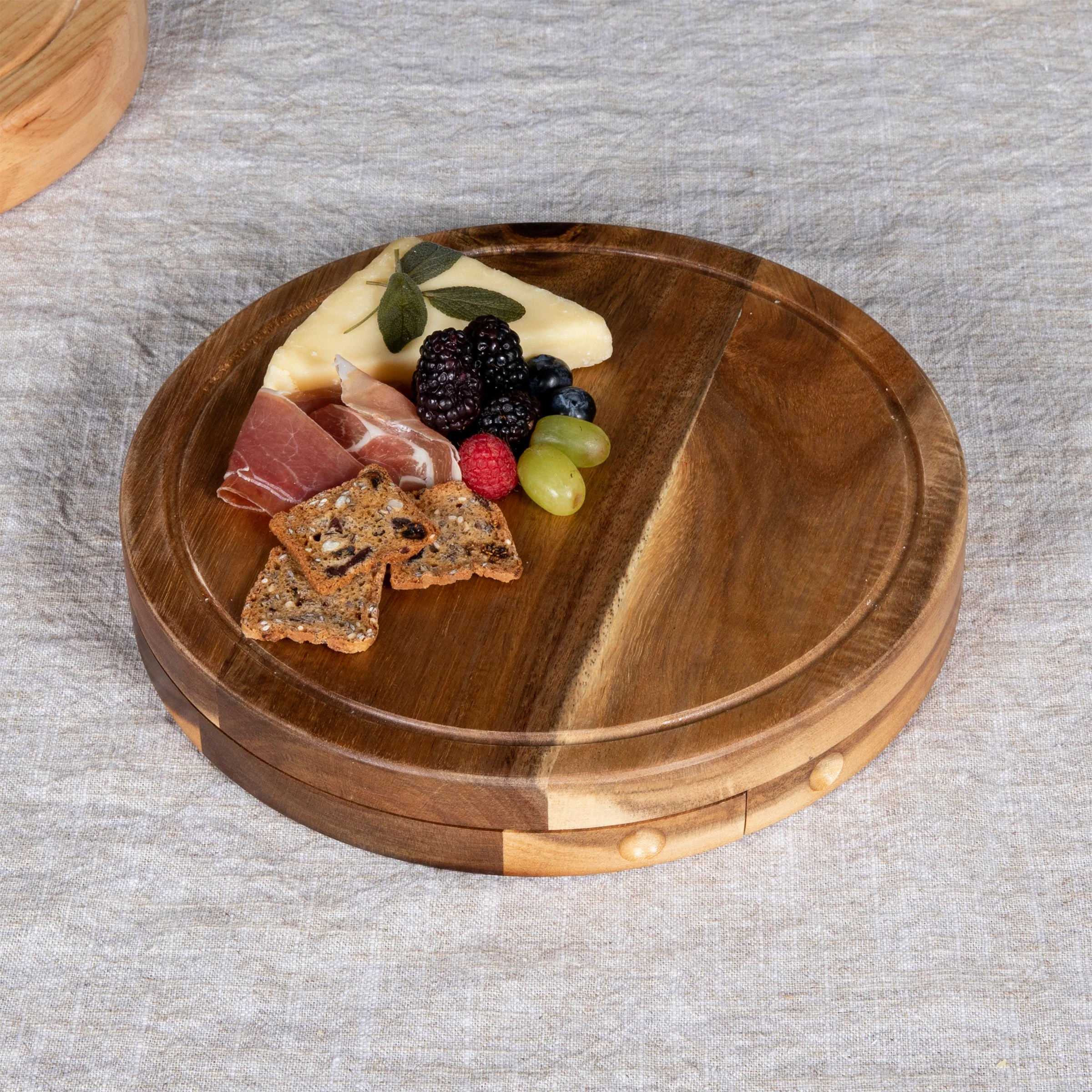 Acacia Circo Cheese Cutting Board & Tools Set - Image 3