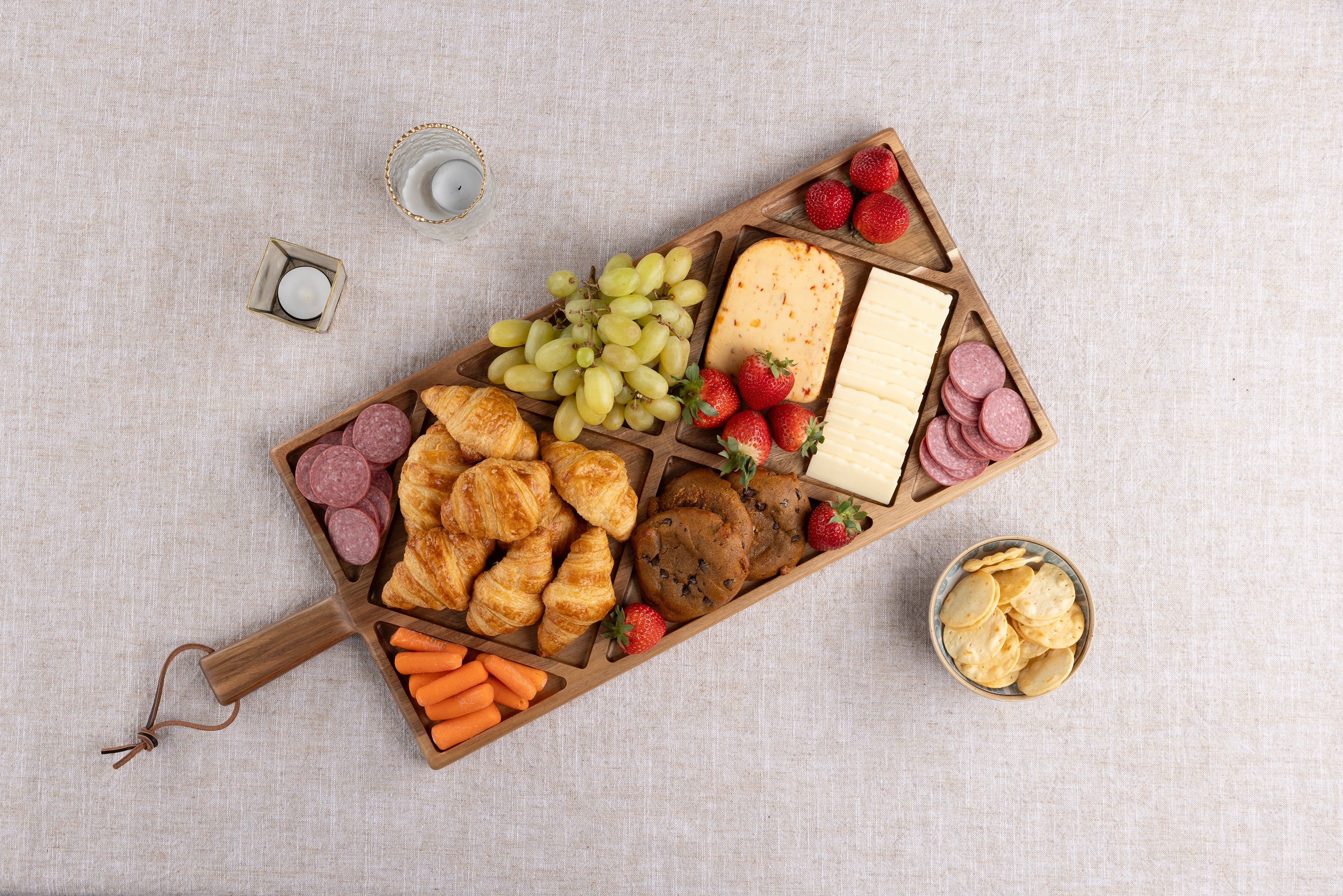 Acacia Grazing Charcuterie Sectioned Serving Board - Image 2