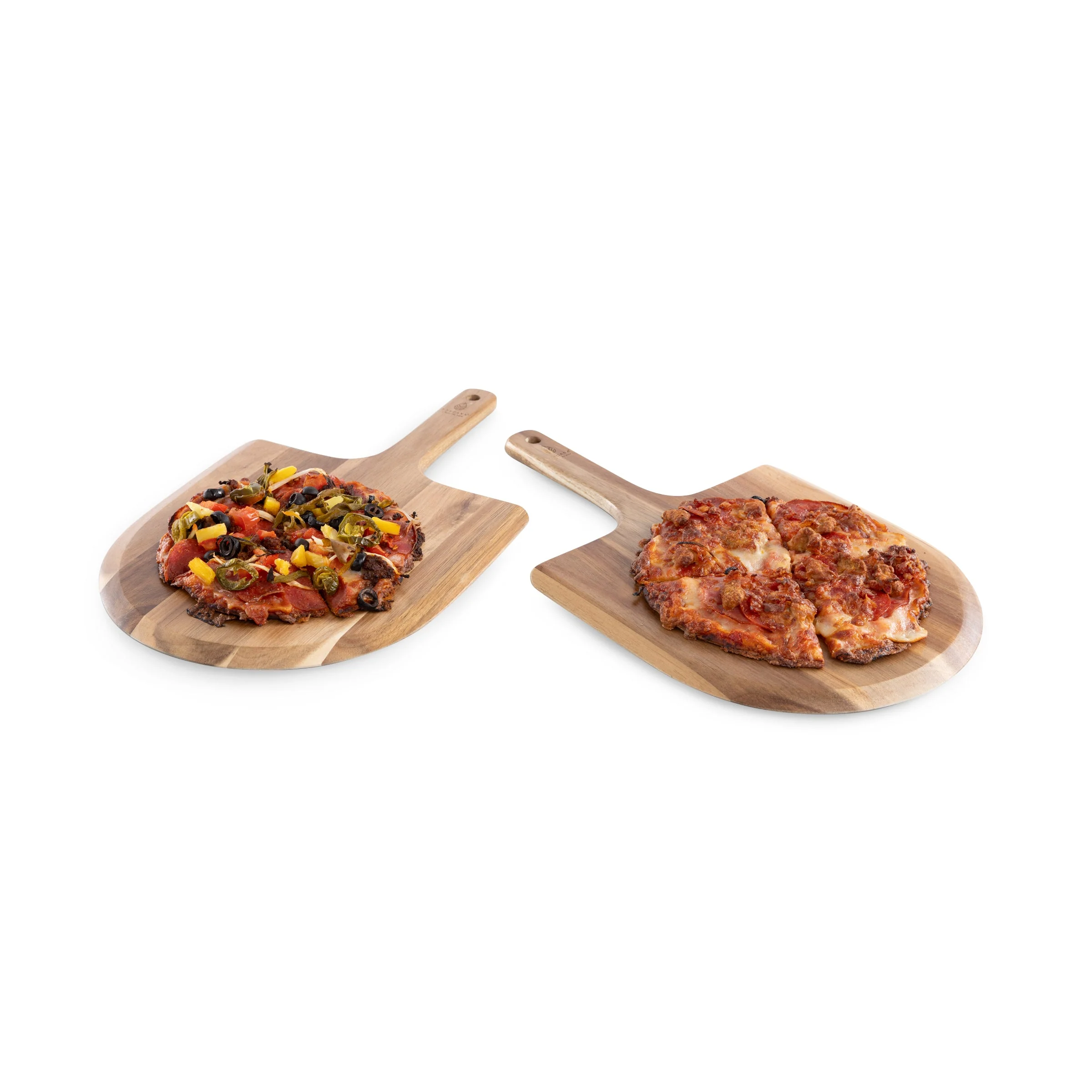 Acacia Personal Pizza Peel Serving Board Paddle Set of 2 - Image 11