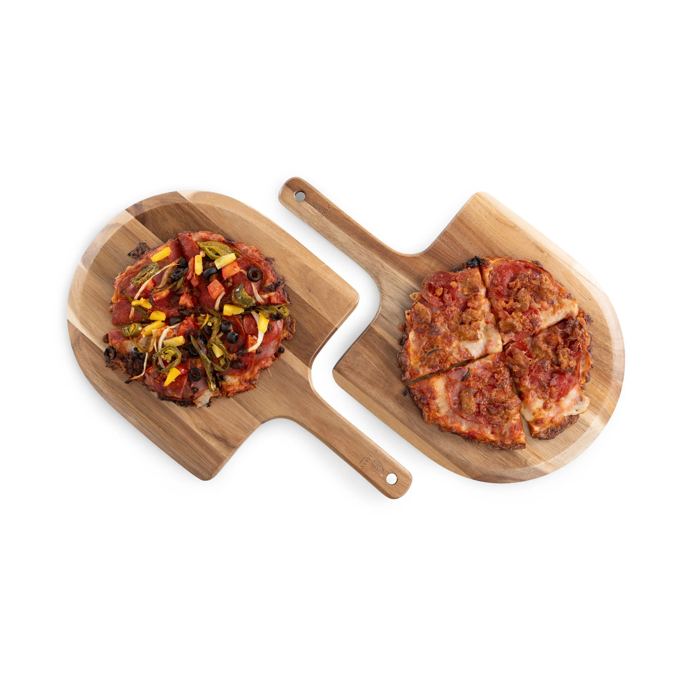Acacia Personal Pizza Peel Serving Board Paddle Set of 2 - Image 9