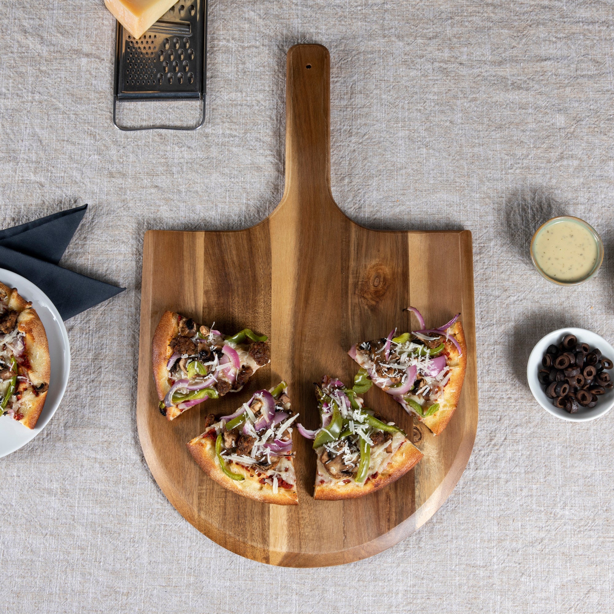 Acacia Pizza Peel Serving Paddle - Image 2