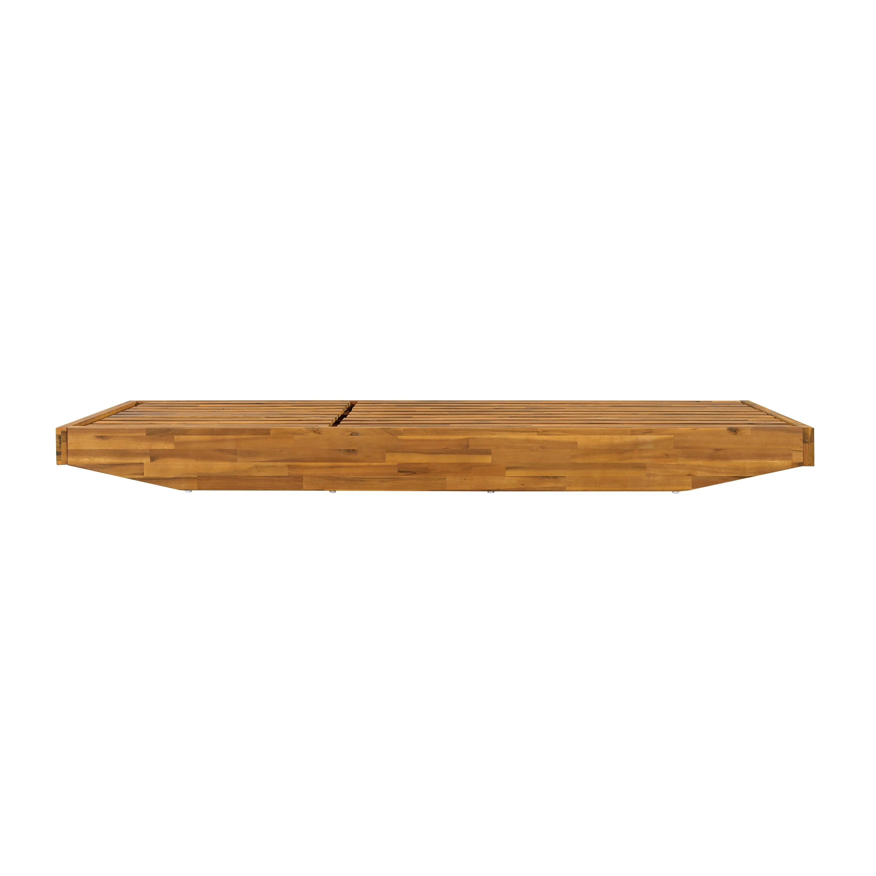 Acacia Wood Chaise Lounge with Cushion - Image 21