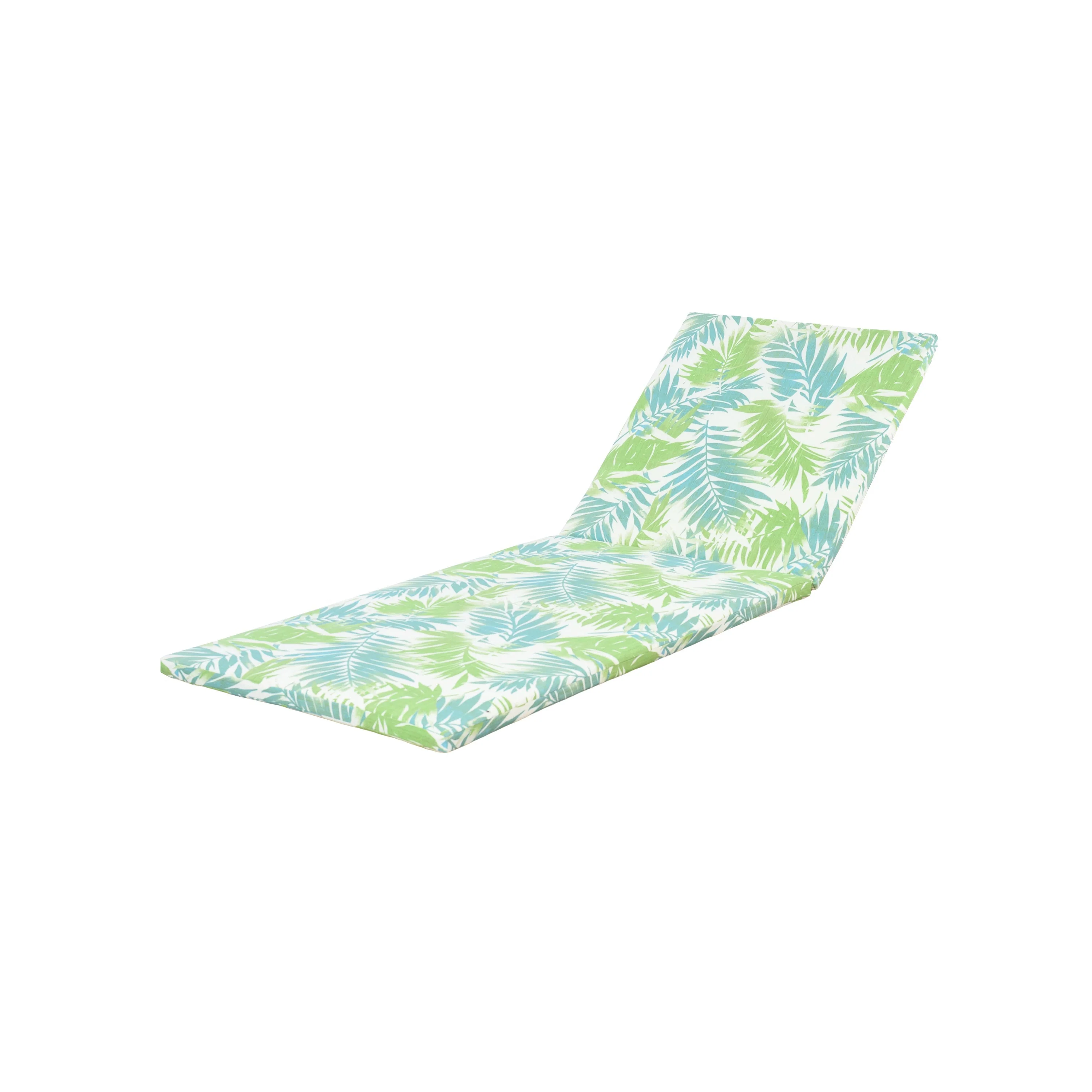Acacia Wood Chaise Lounge with Teak Finish and Water-Repellent Cushion - Image 21
