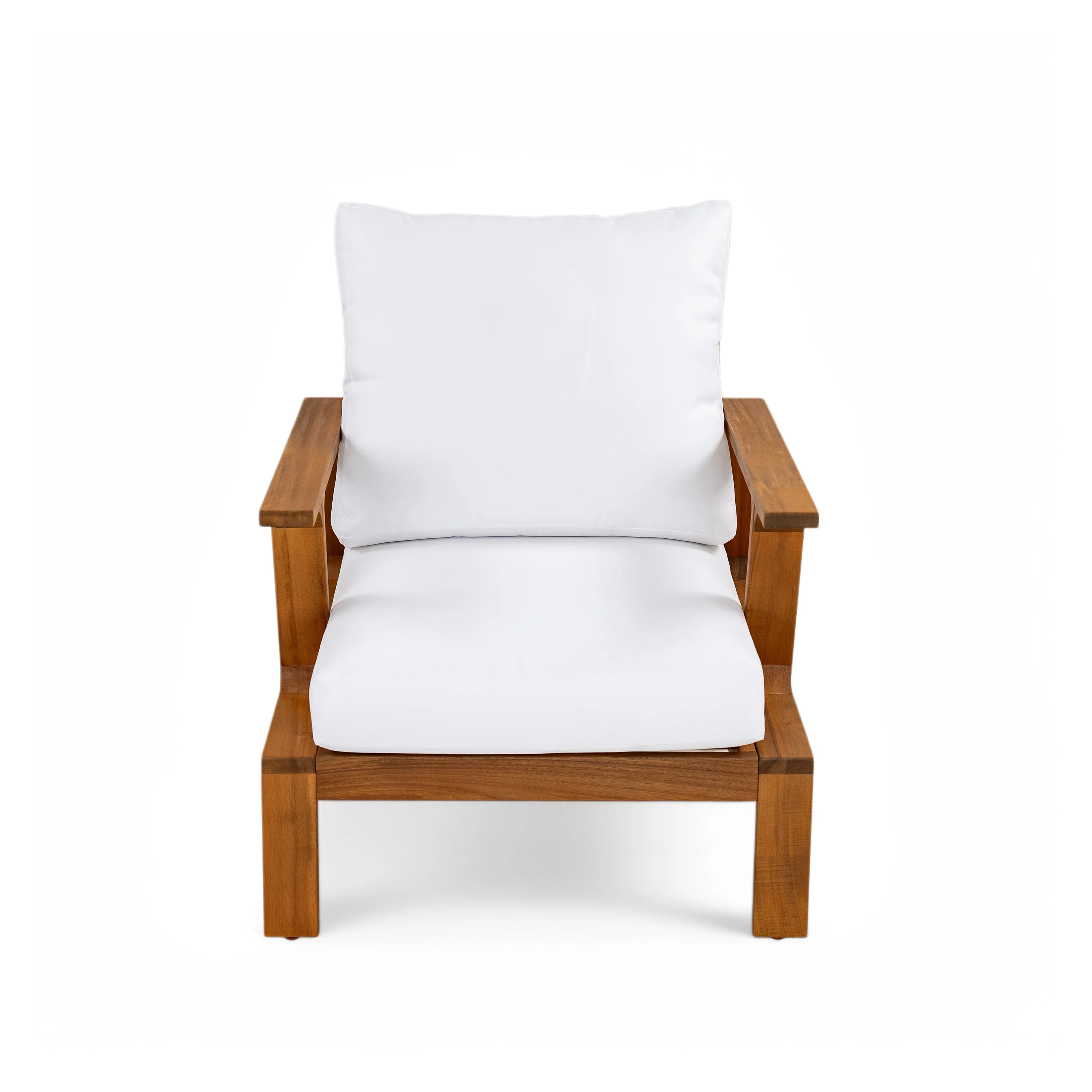 Acacia Wood Outdoor Sofa Set for 4 with Cushions and Coffee Table - Image 10